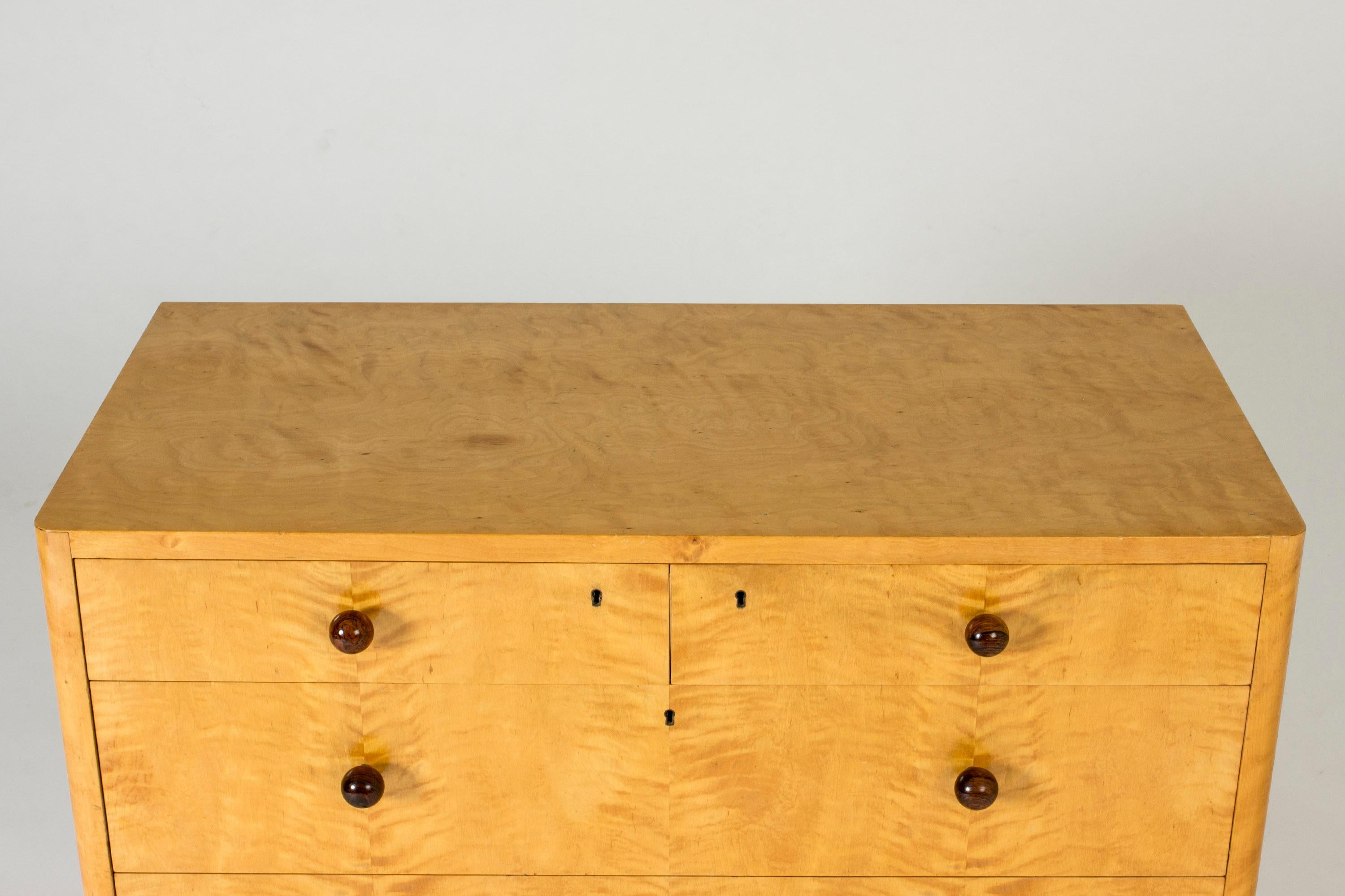 Birch Chest of Drawers by Axel Larsson In Good Condition In Stockholm, SE