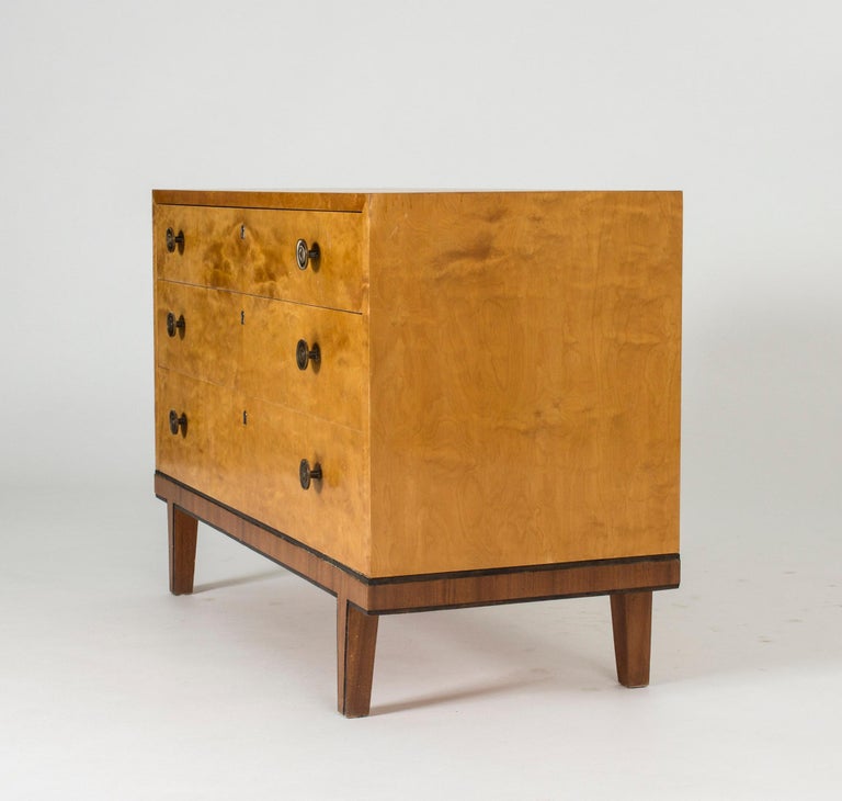 Birch Chest of Drawers by Otto Schulz at 1stDibs