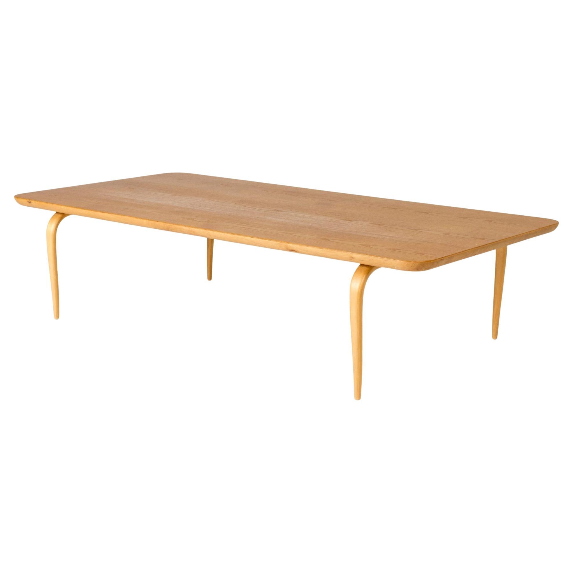 Table basse en bouleau de Bruno Mathsson, Karl Mathsson, Suède, 1973