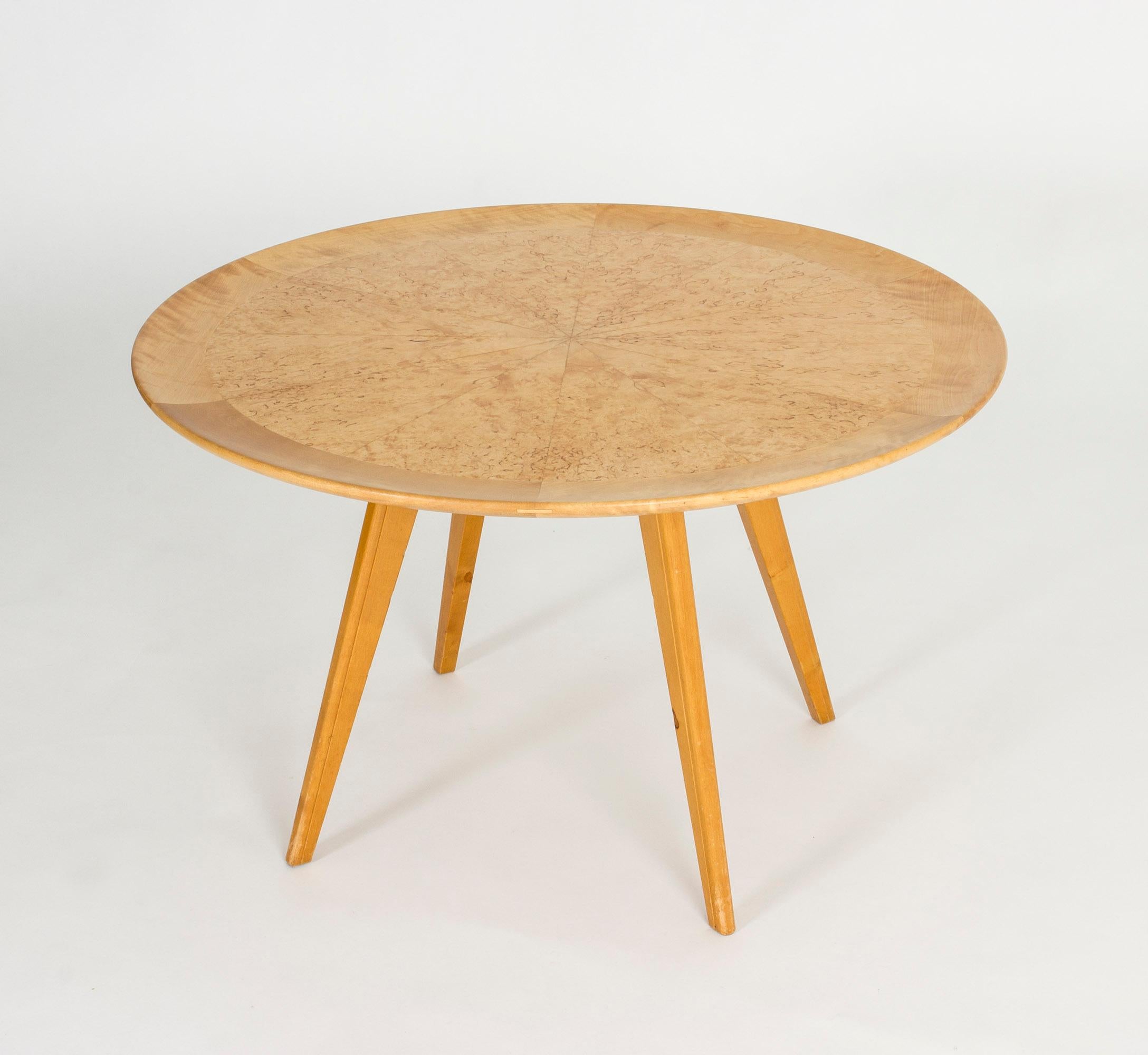 Scandinavian Modern Birch Coffee Table by Elias Svedberg