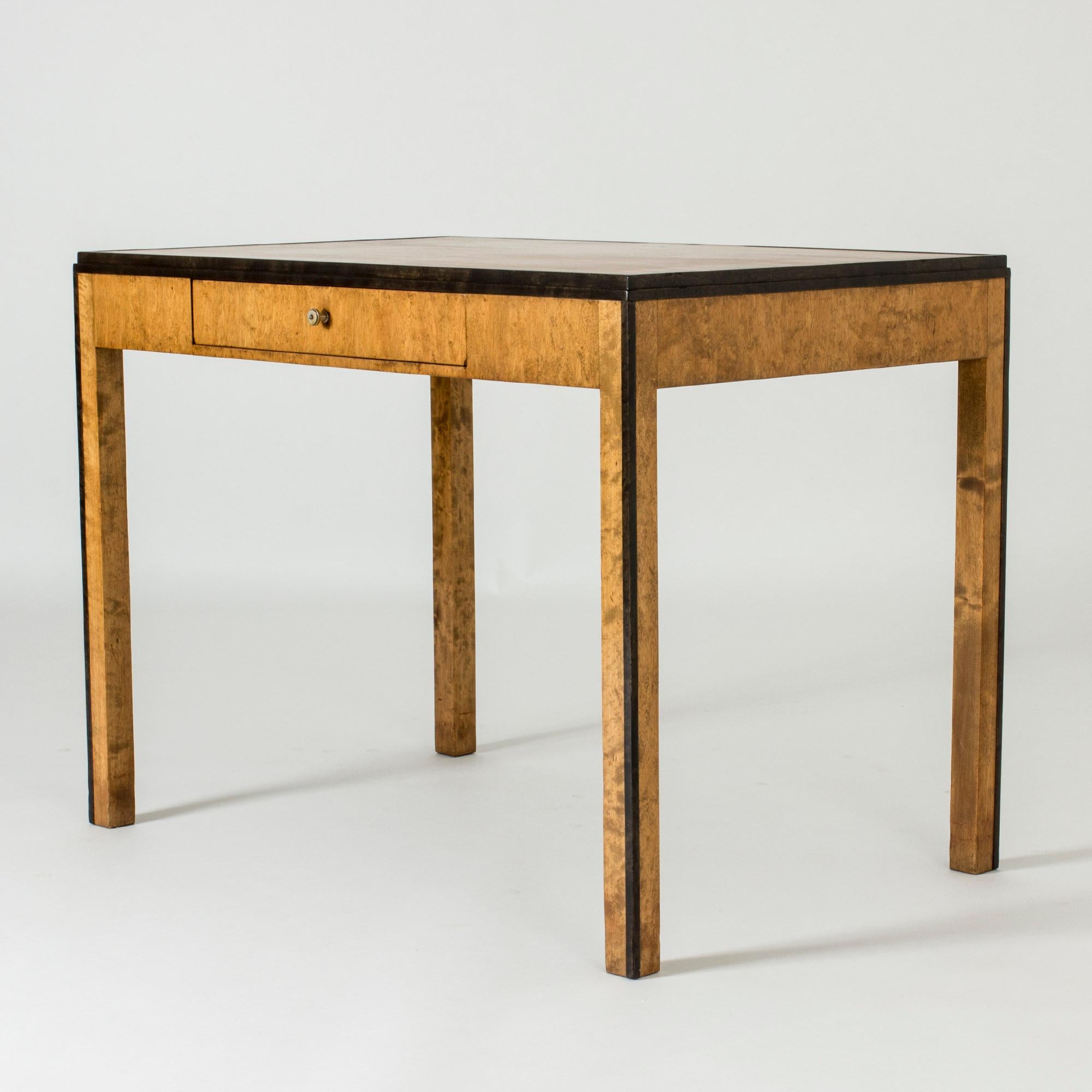 Scandinavian Modern Birch Desk 