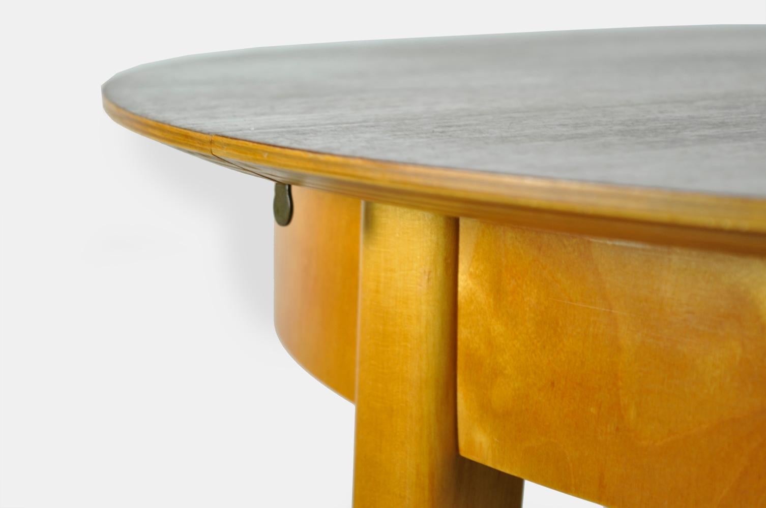 Birch extendable 4-6 persons dining table, TB35 by Cees Braakman, Pastoe, 1950s 6