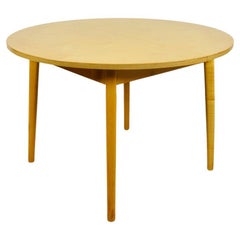 Table de salle à manger extensible en bouleau 4-6 personnes dans le style Pastoe, années 1960