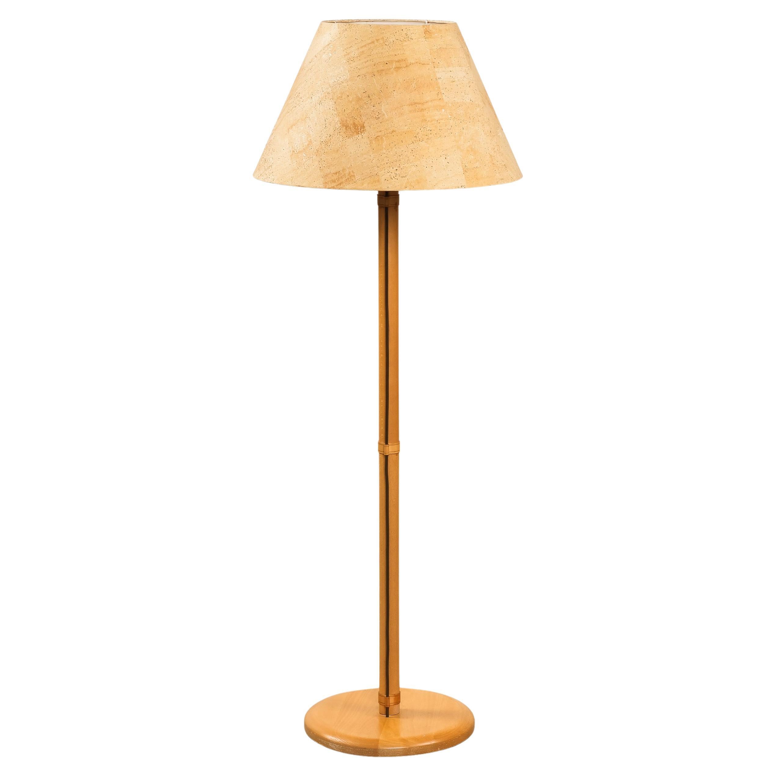 Birch Floor Lamp Model G-31 by Bergboms, Sweden