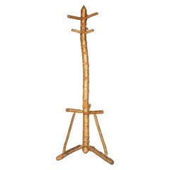 Albero da cappotto in tronchi di betulla dagli USA, anni '20