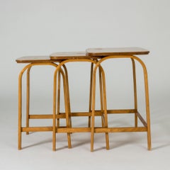 Birch Nesting Table by Axel Larsson
