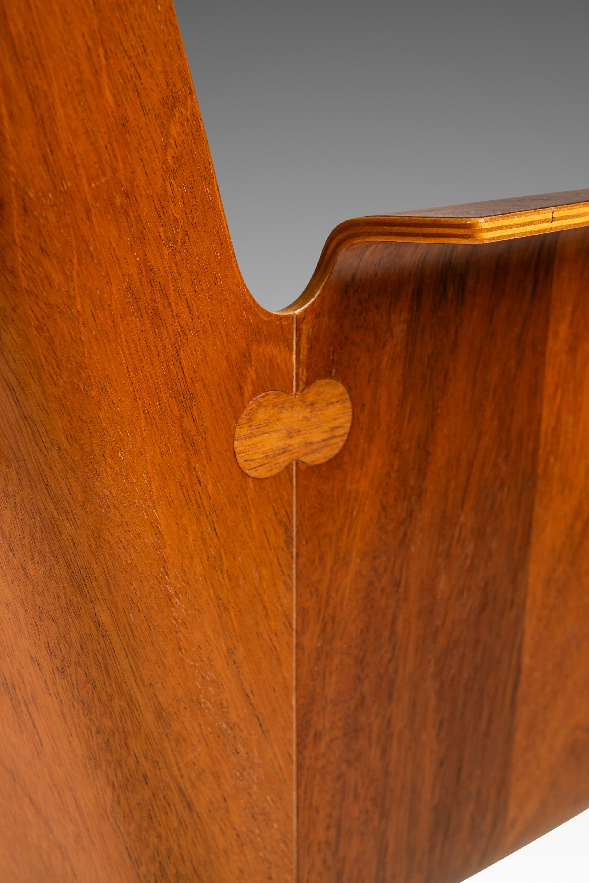 Birch Office Chair with Patinaed Cognac Leather, Ake Axelsson, Sweden, 2000s For Sale 7