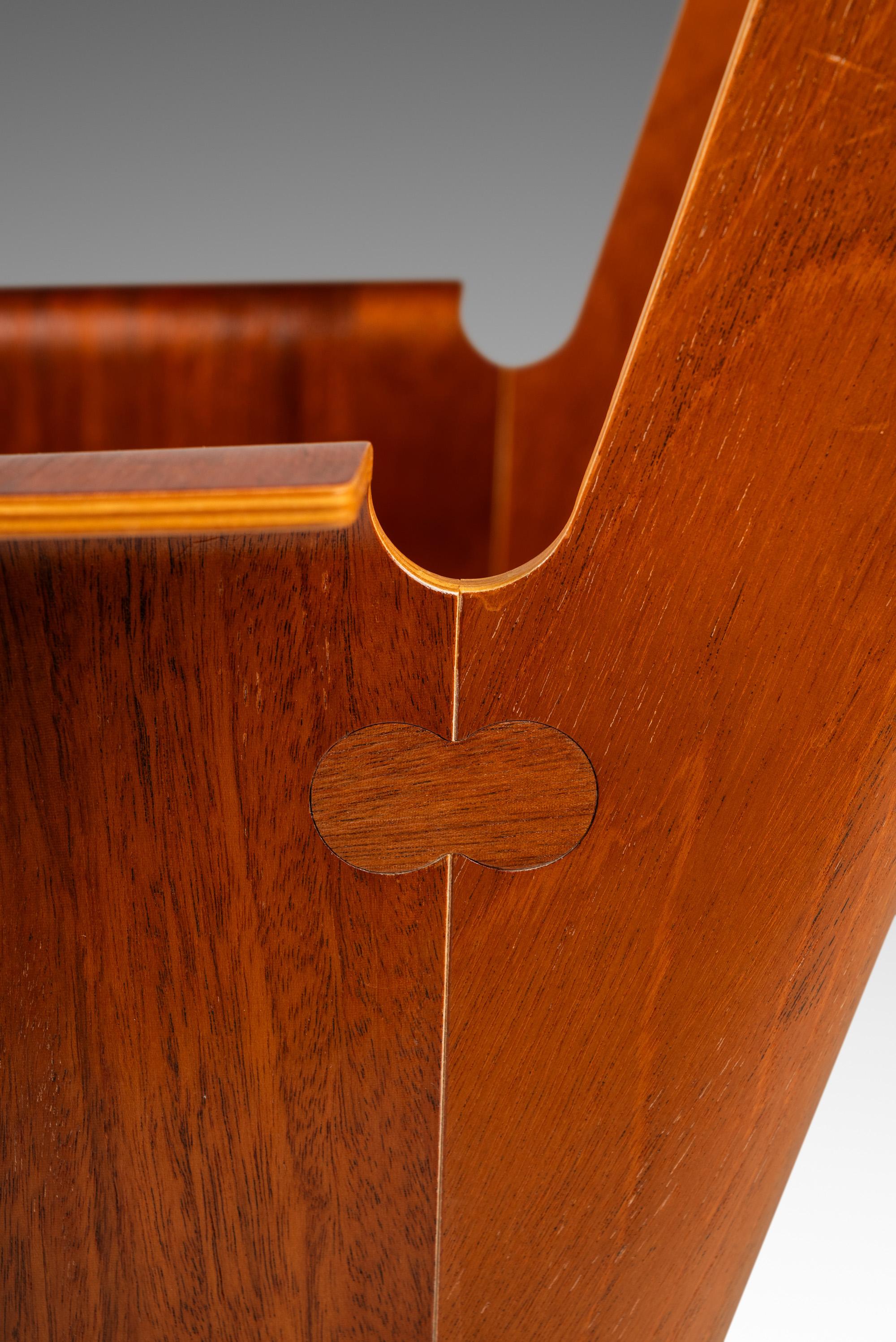 Birch Office Chair with Patinaed Cognac Leather, Ake Axelsson, Sweden, 2000s For Sale 10
