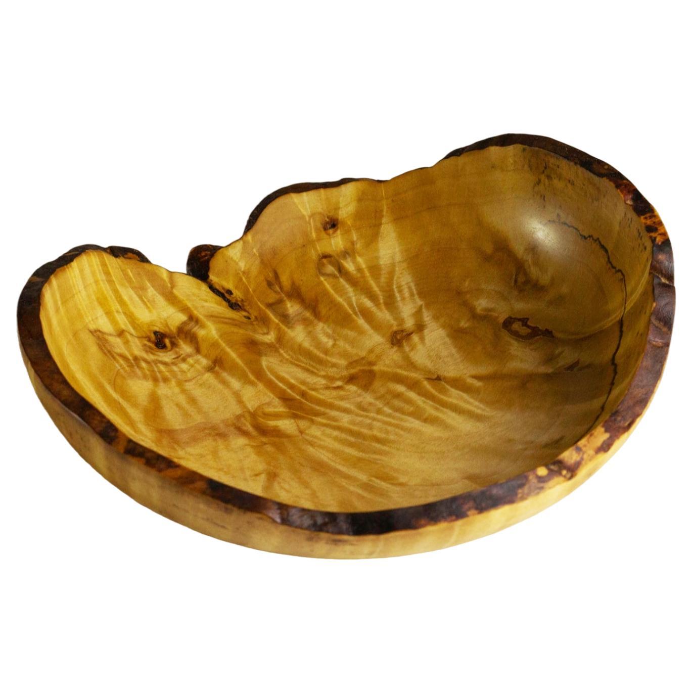 Birch Onion Skin Burl Bowl by Vlad Droz For Sale
