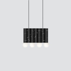 Lampe à suspension en bouleau, 7 éléments, Atelier Areti