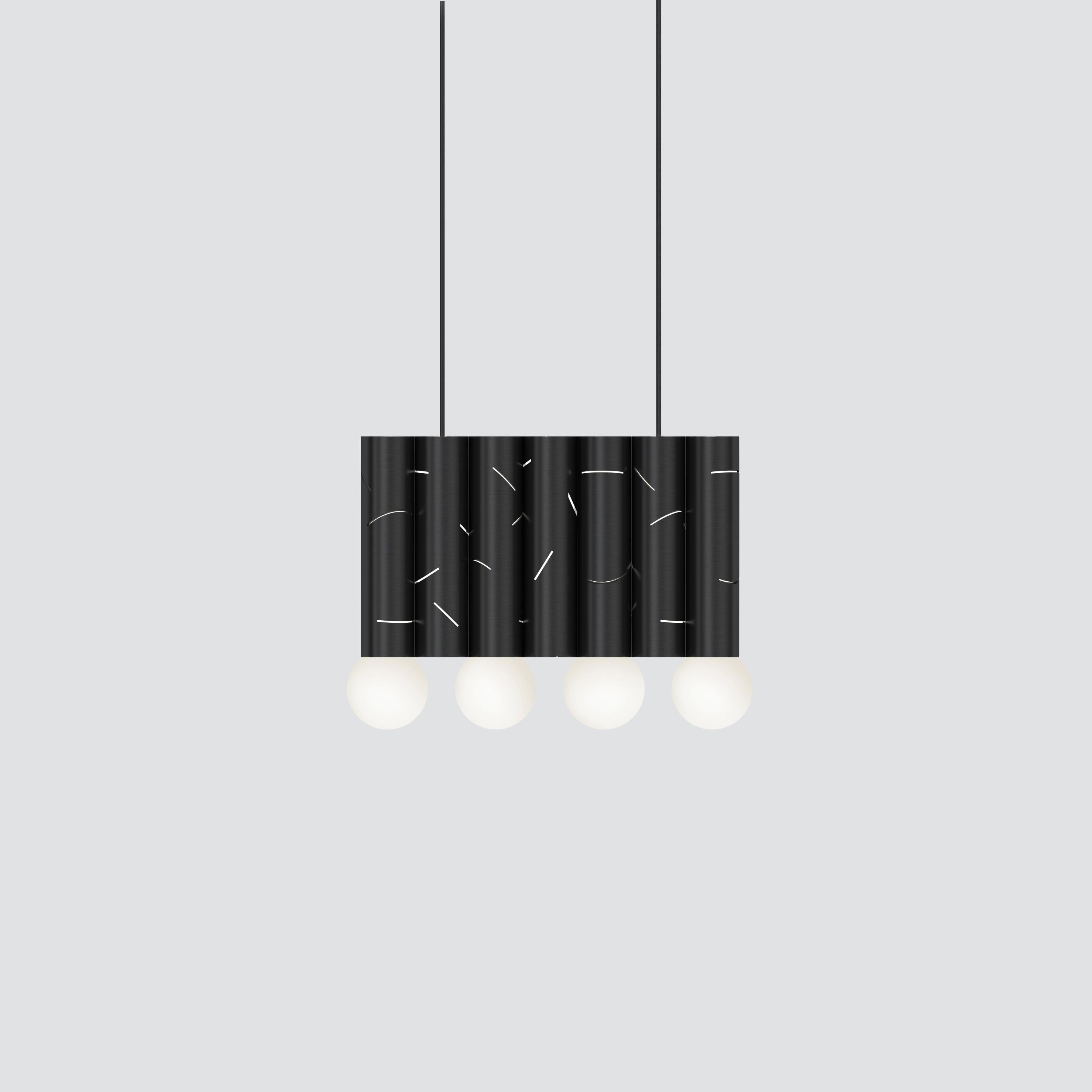Birch Pendant Light, 7 Elements, by Atelier Areti In New Condition For Sale In Geneve, CH