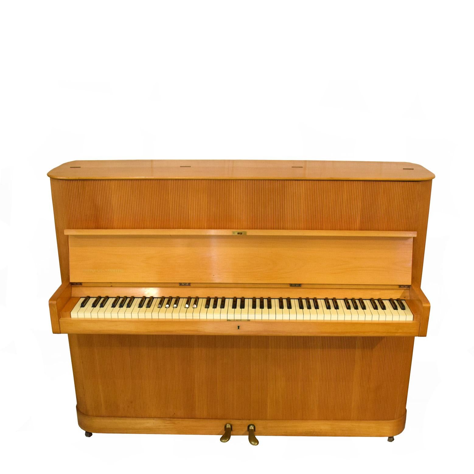 Mid-Century Modern Birch Piano by Kaj Gottlob for Hornug & Møller