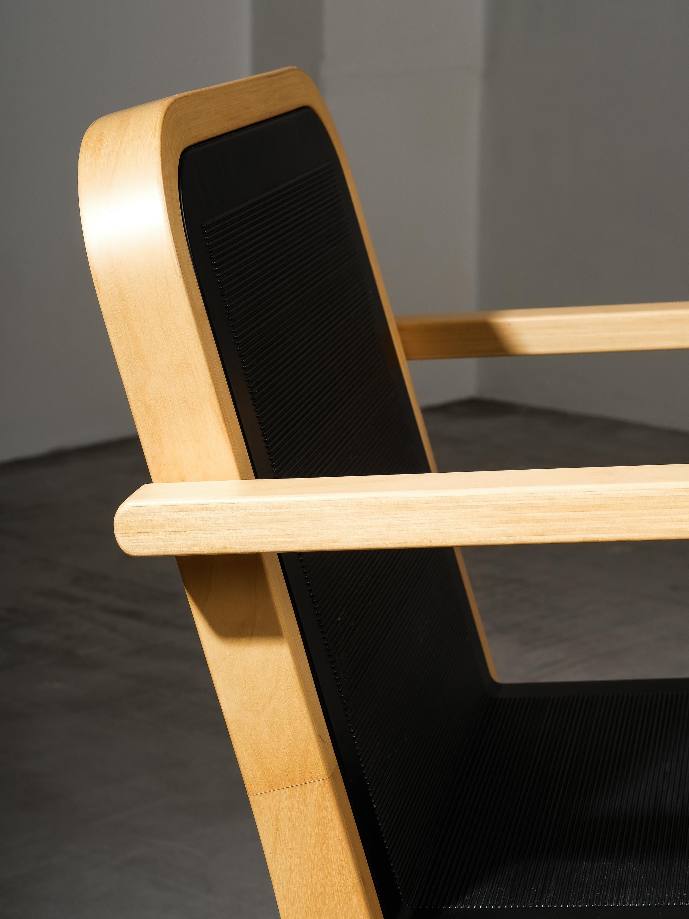 Birch & Plastic Armchairs Model 420 by Ben af Schultén for Artek 2