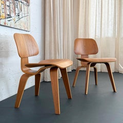 Birch Ply DCW Chairs By Eames For Herman Miller
