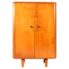 Birch Plywood Mid-Century Modern Armoire by Cor Alons for De Boer Gouda, 1949
