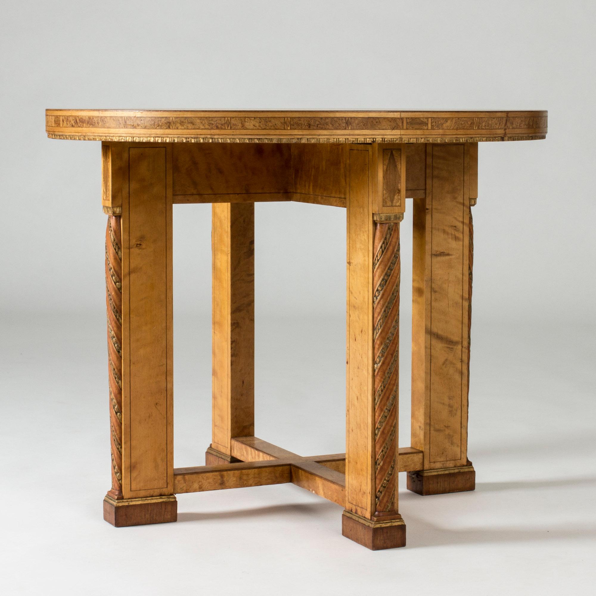 Birch Root Occasional Table by Otto and David Wretling, Sweden, 1920s 1