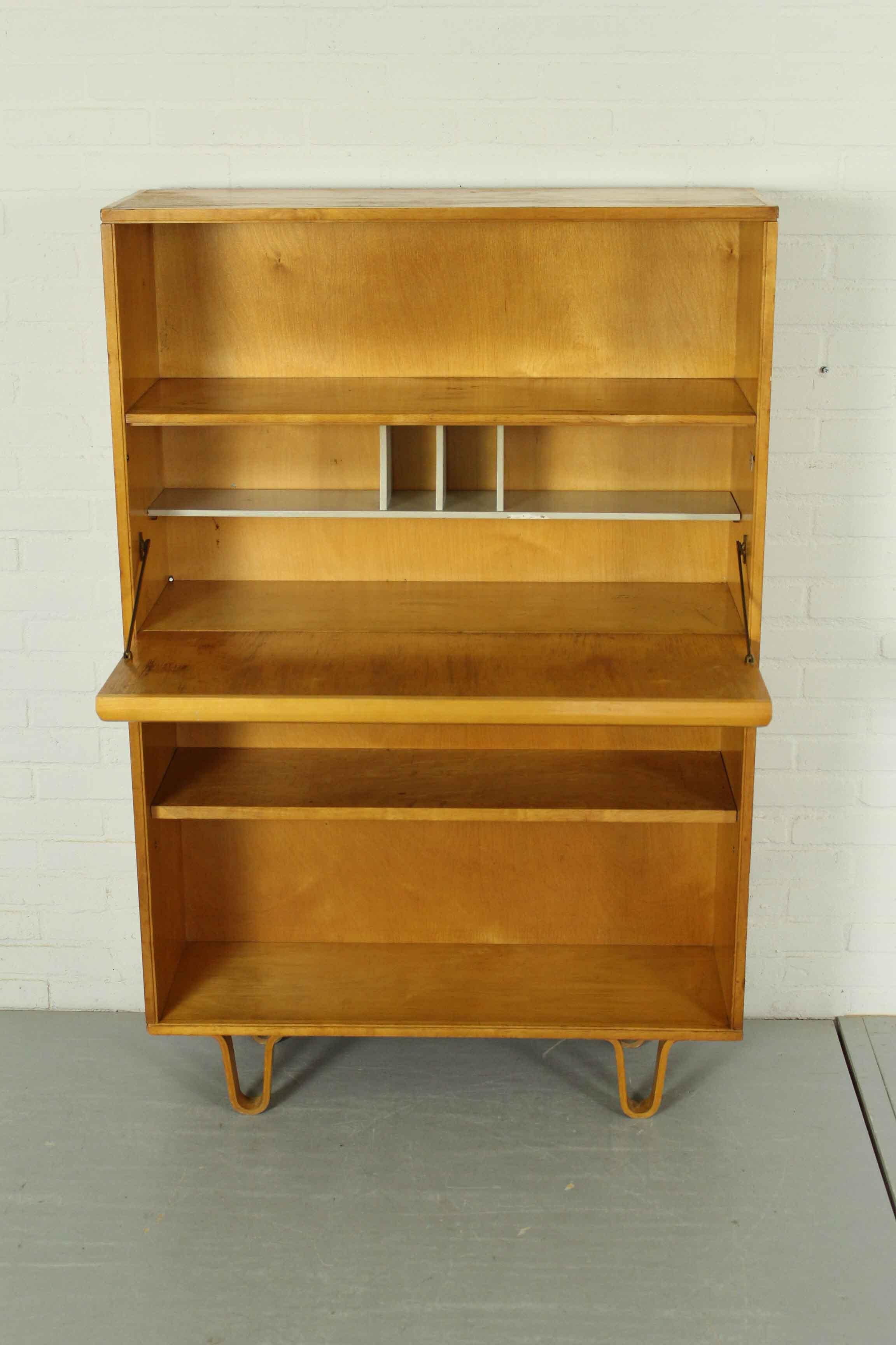 Dutch Birch Series Cabinet Secretaire BB04 by Cees Braakman for Pastoe, 1950s