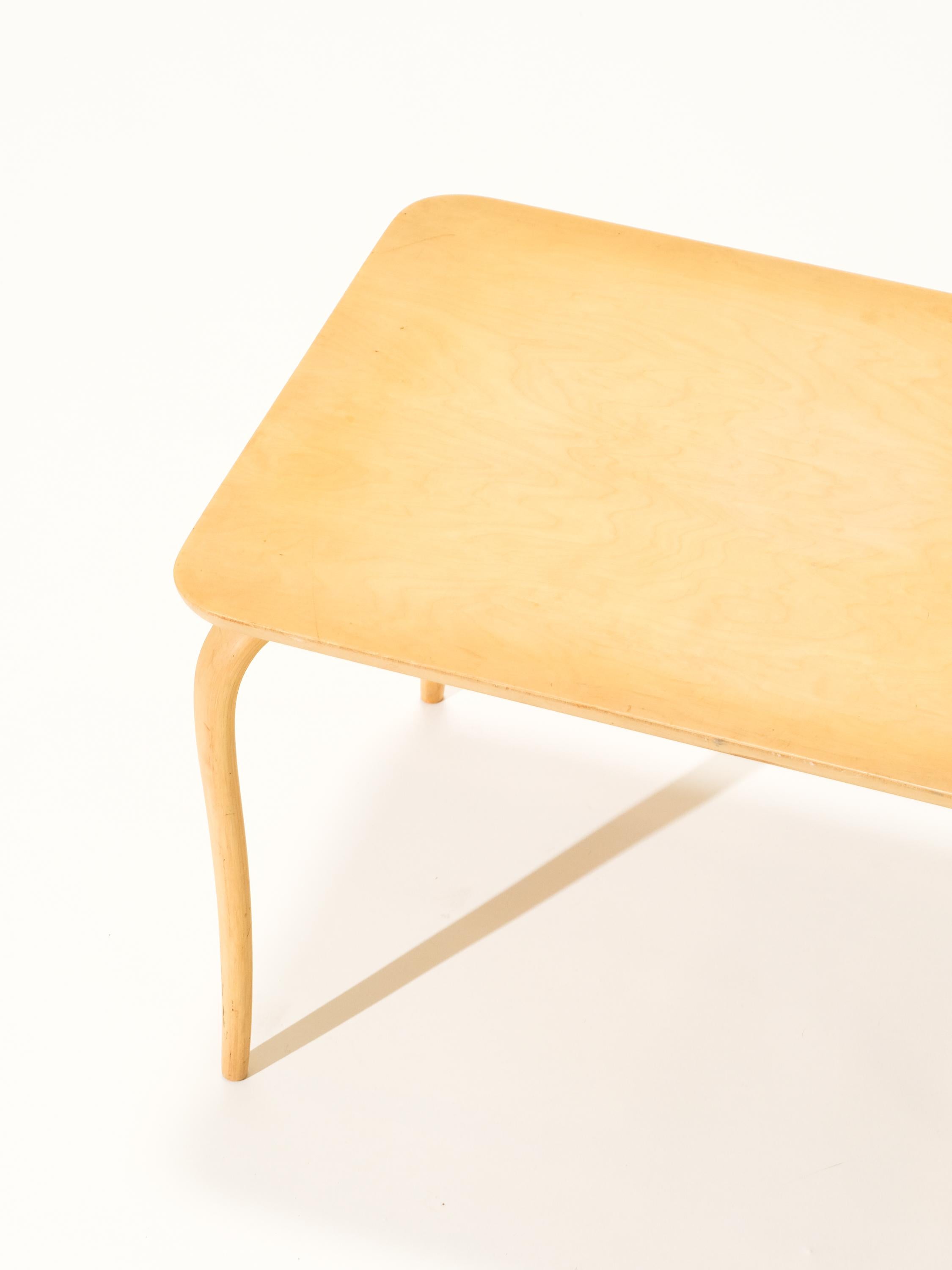 Mid-20th Century Birch Side Table “Annika” by Bruno Mathsson for Karl Mathsson, Sweden, 1960s For Sale