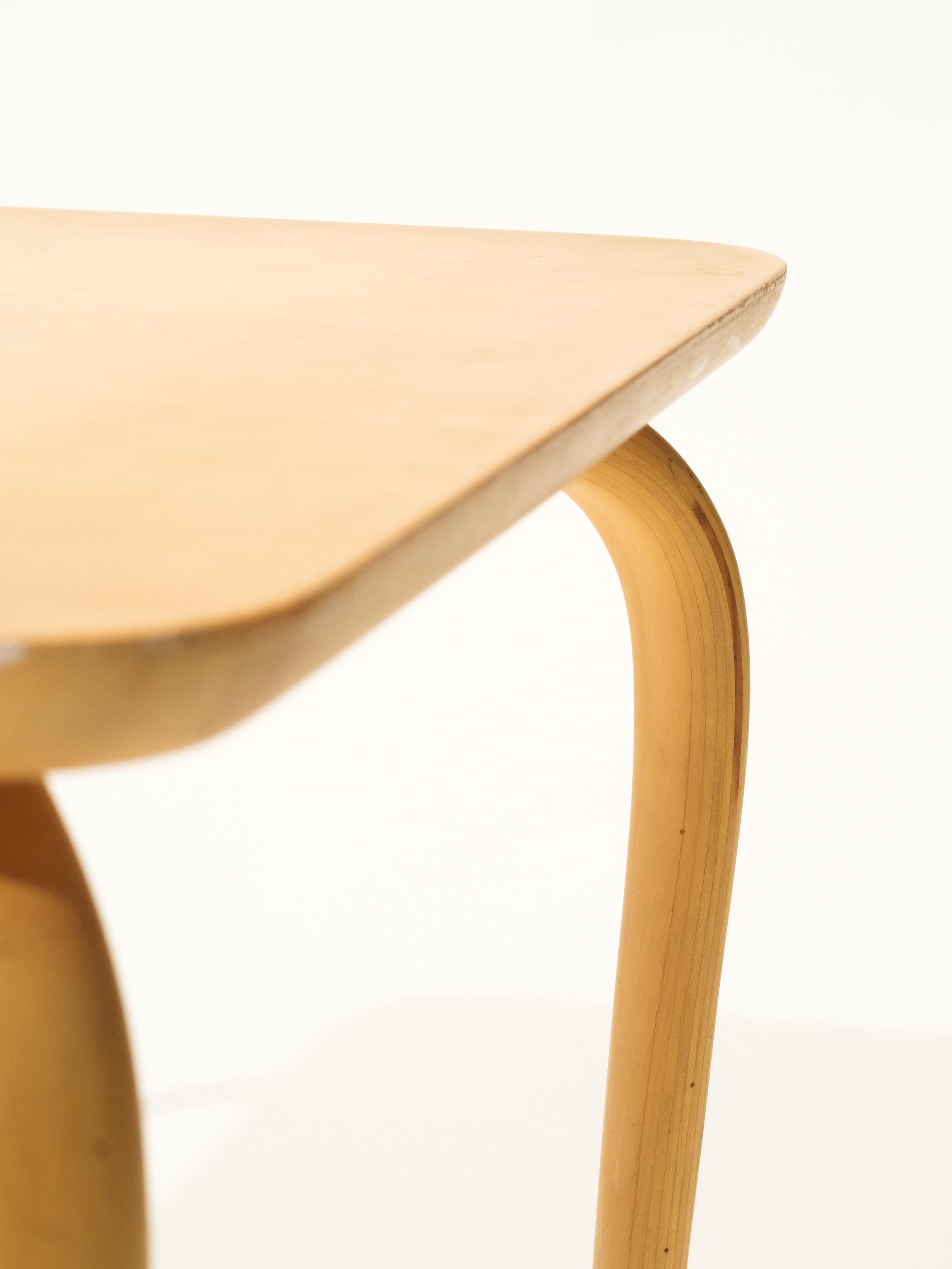 Birch Side Table “Annika” by Bruno Mathsson for Karl Mathsson, Sweden, 1960s For Sale 2