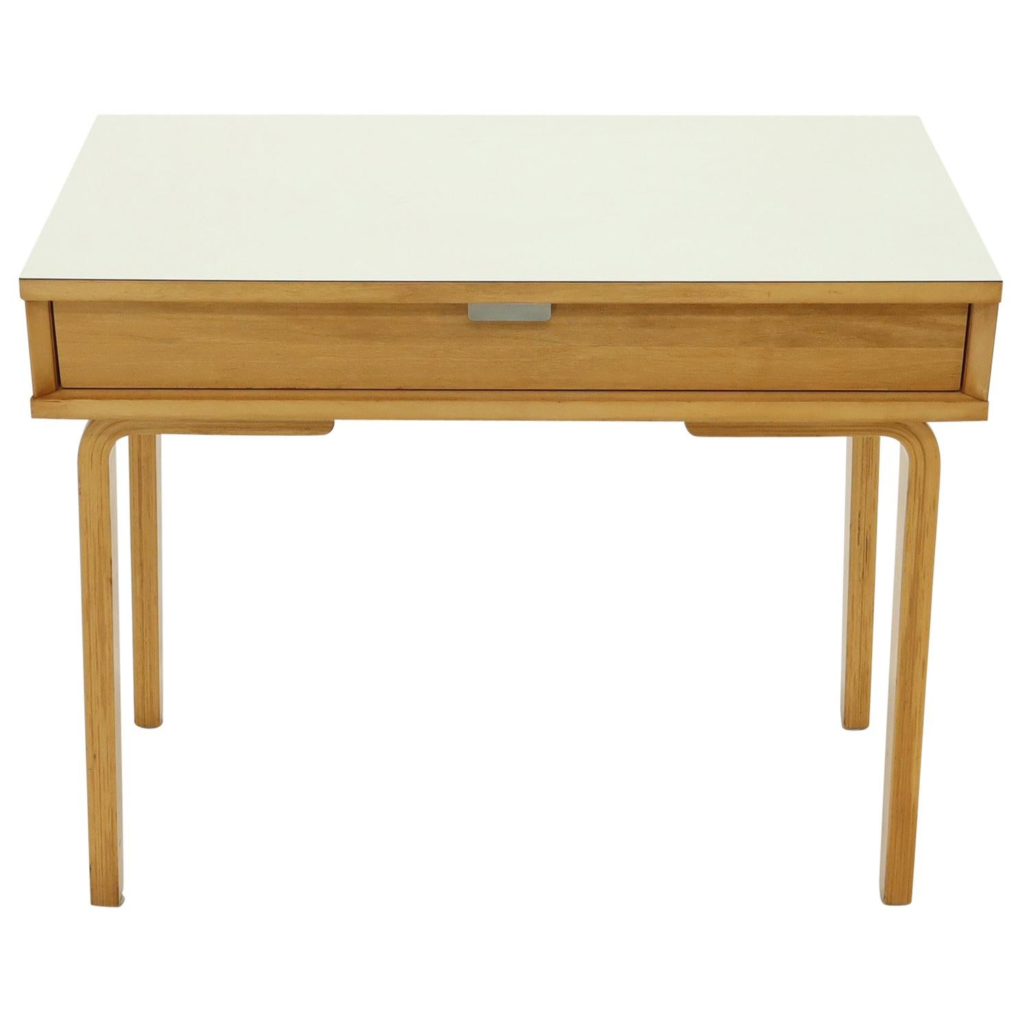 Birch Small Desk or Console Table by Thonet