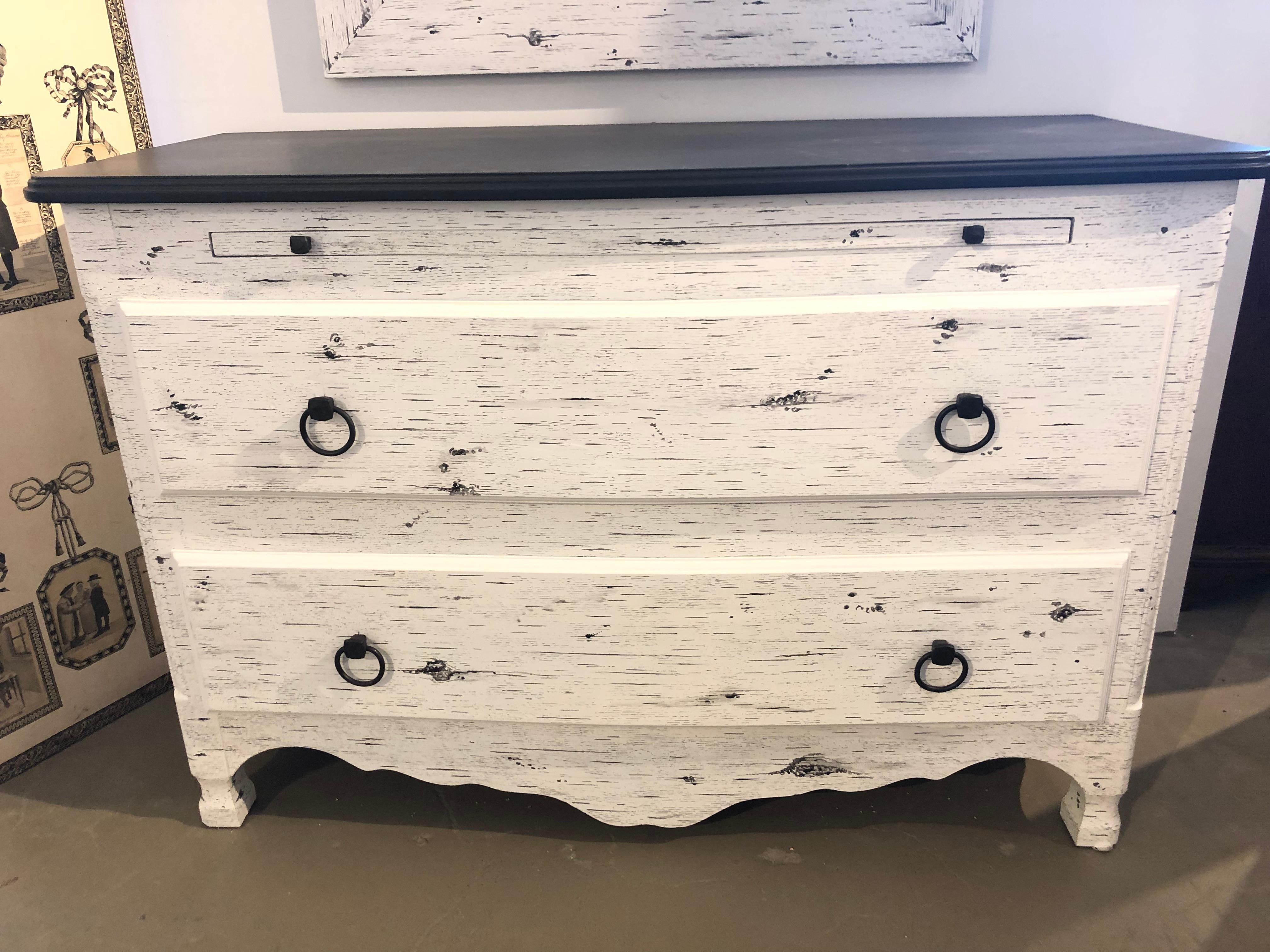 Birch Two-Drawer Chest with Slide For Sale 3