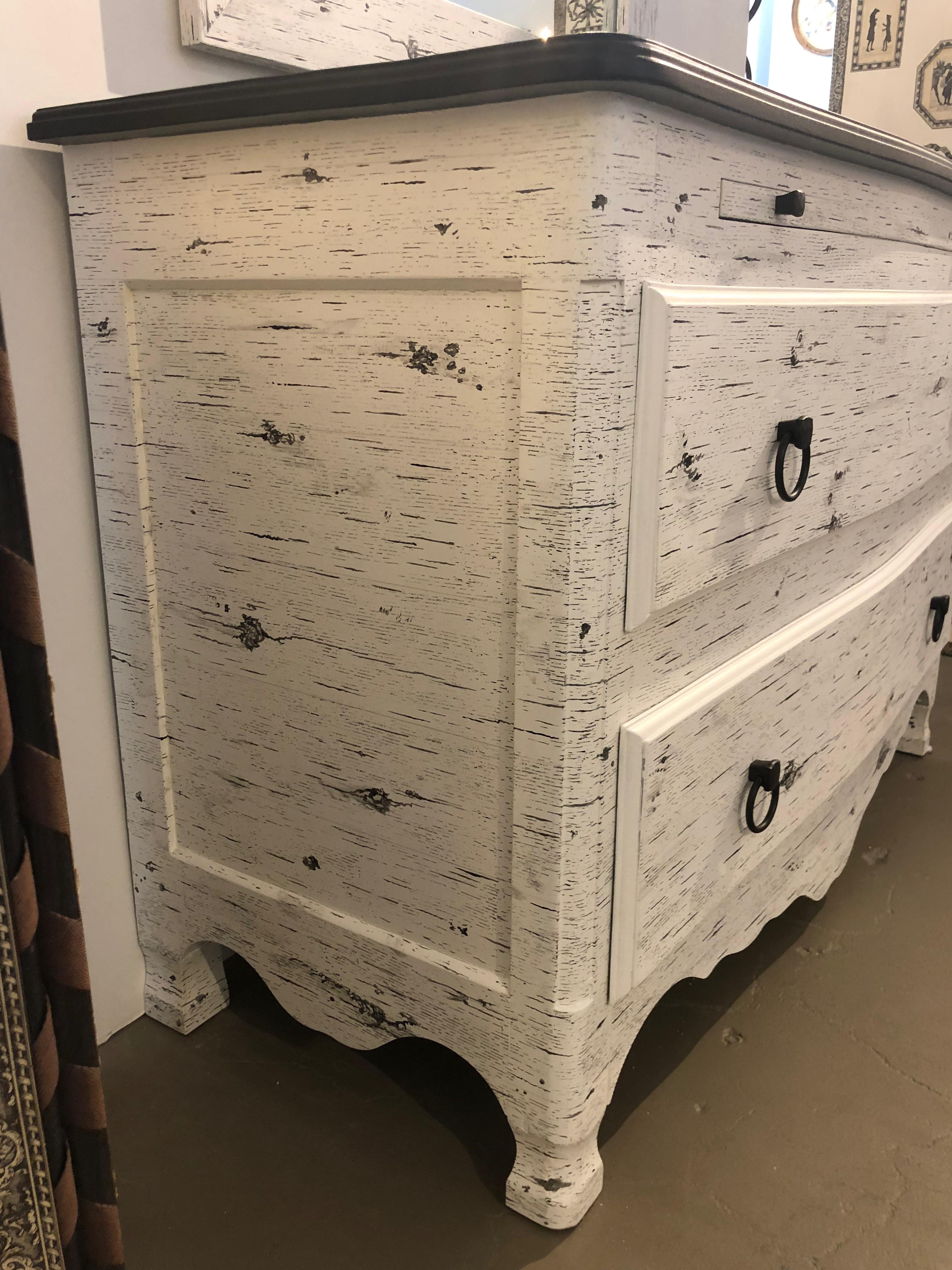 Birch Two-Drawer Chest with Slide For Sale 4