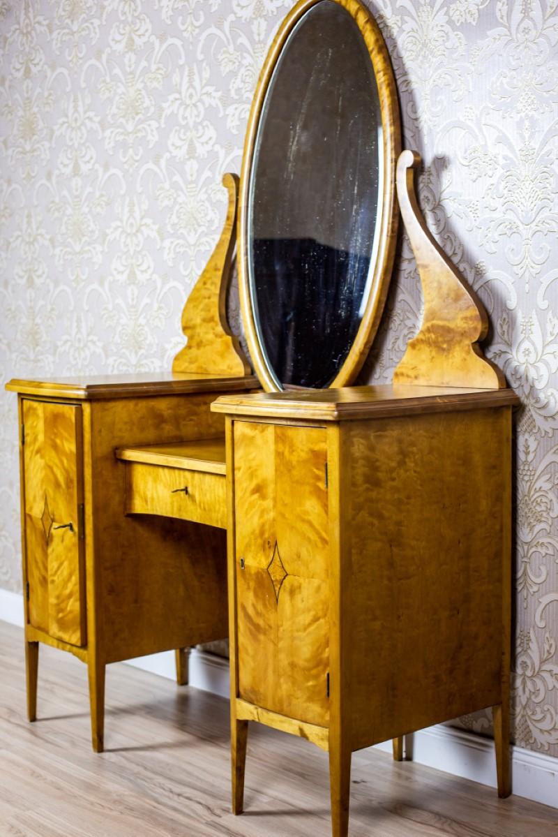 Birch Vanity Table, circa 1920 In Good Condition In Opole, PL