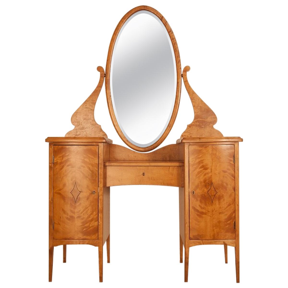 Birch Vanity Table, circa 1920