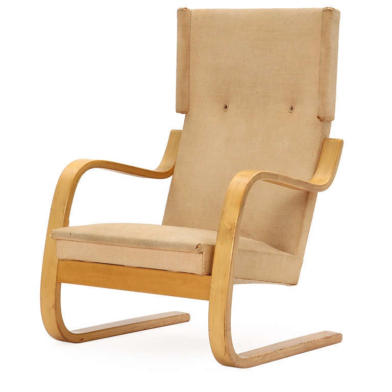 Silla con respaldo de Alvar Aalto para Artek, años 40 Escandinavo moderno en venta