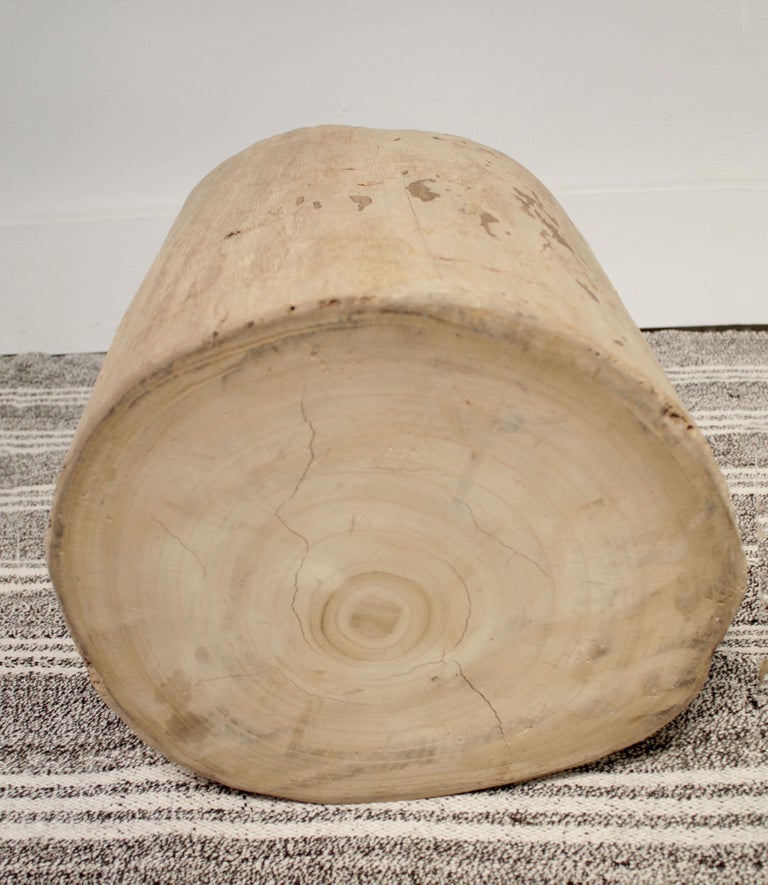 Birch Wood Tree Stump Base for Side Table or Stool at 1stDibs