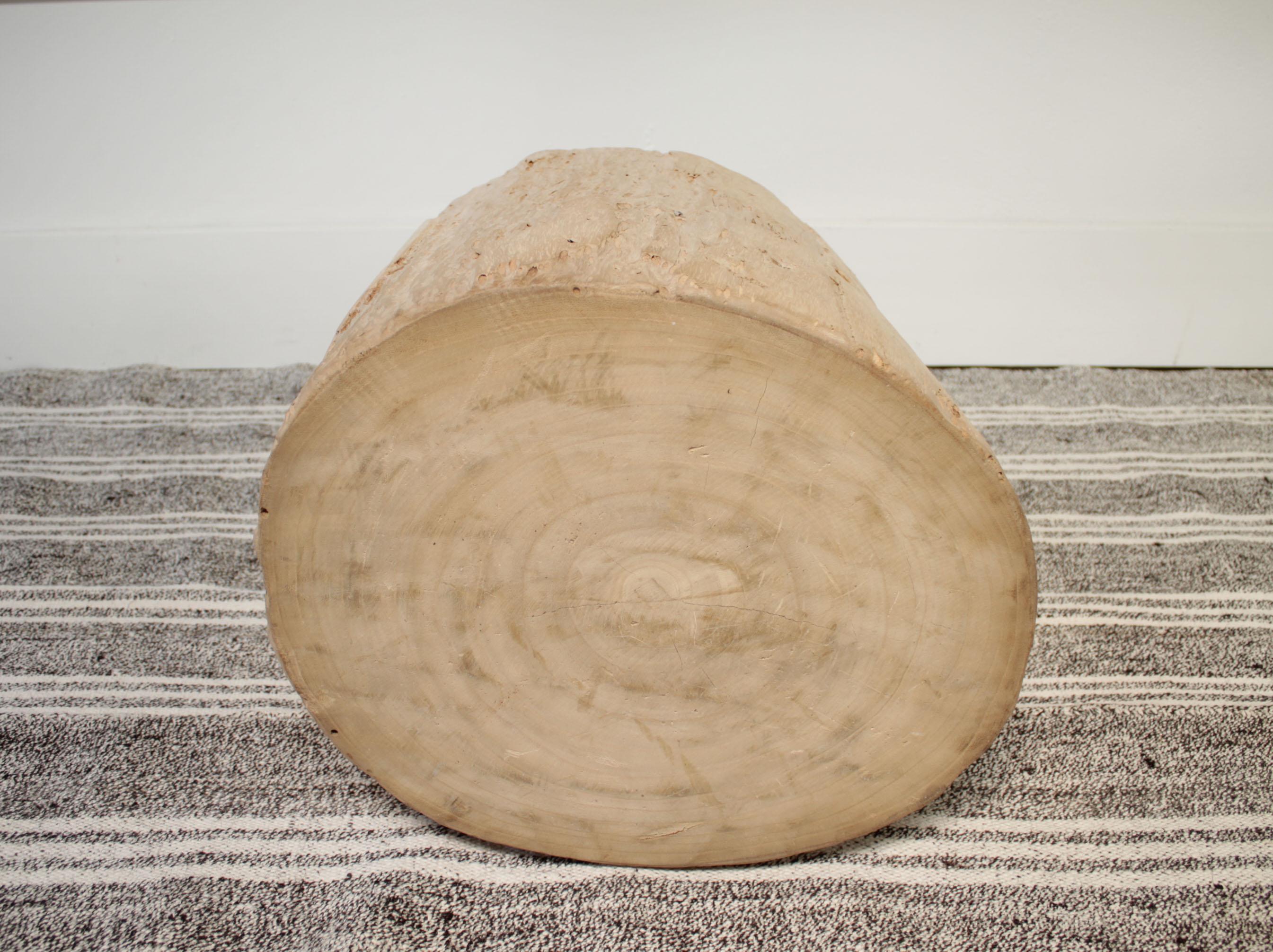 Birch Wood Tree Stump Base for Side Table or Stool 3