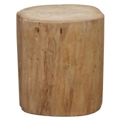 Birch Wood Tree Stump Base for Side Table or Stool