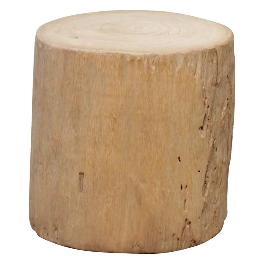 Birch Wood Tree Stump Base for Side Table or Stool