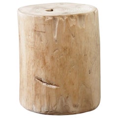 Birch Wood Tree Stump Base for Side Table or Stool