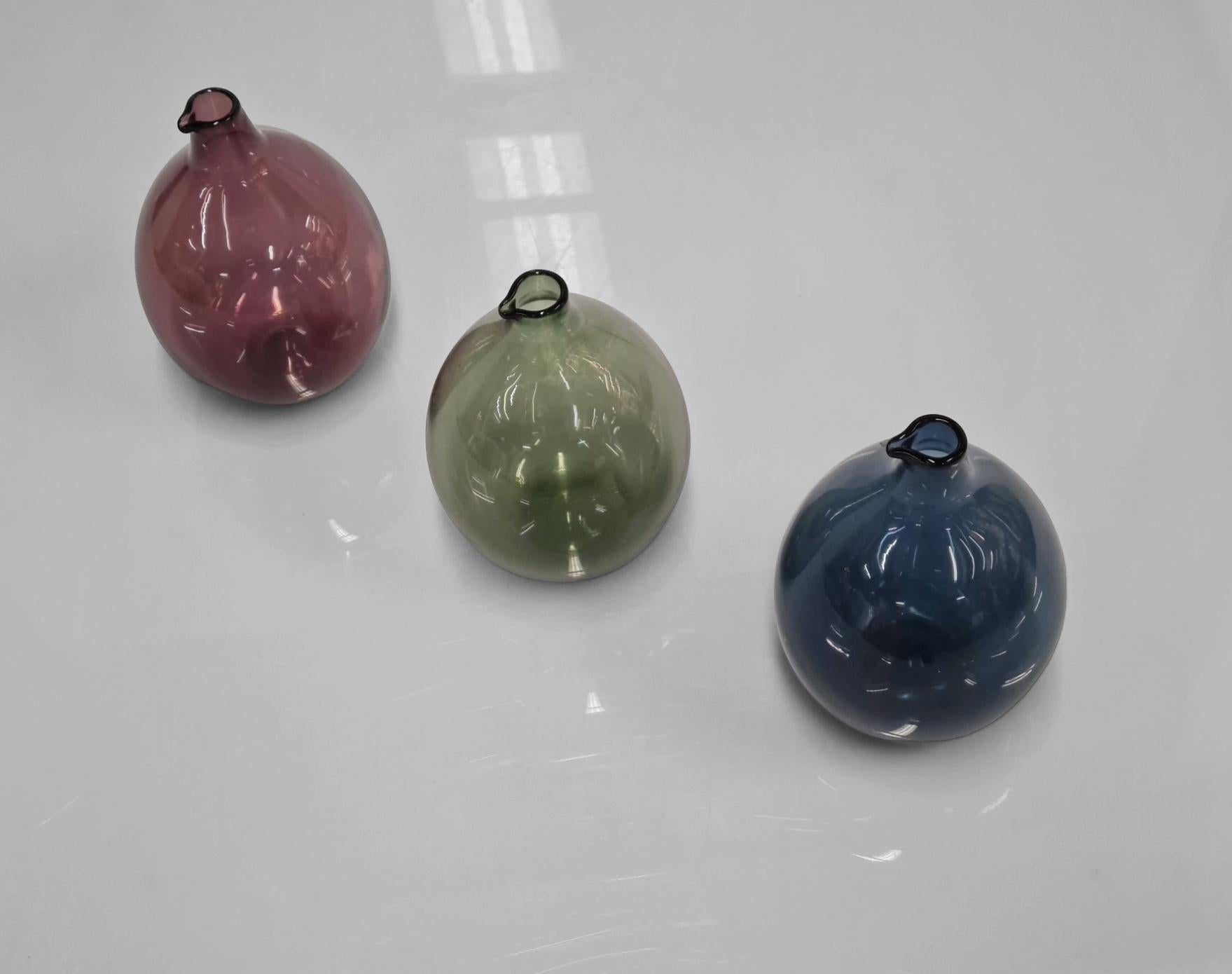 Bird bottles by Timo Sarpaneva for Iittala, 1950s In Good Condition For Sale In Helsinki, FI