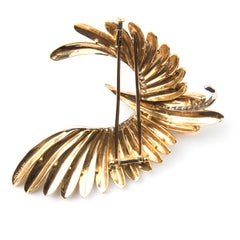 Bird Brooch, 18 Karat Yellow Gold Platinum and Diamond by Bulgari