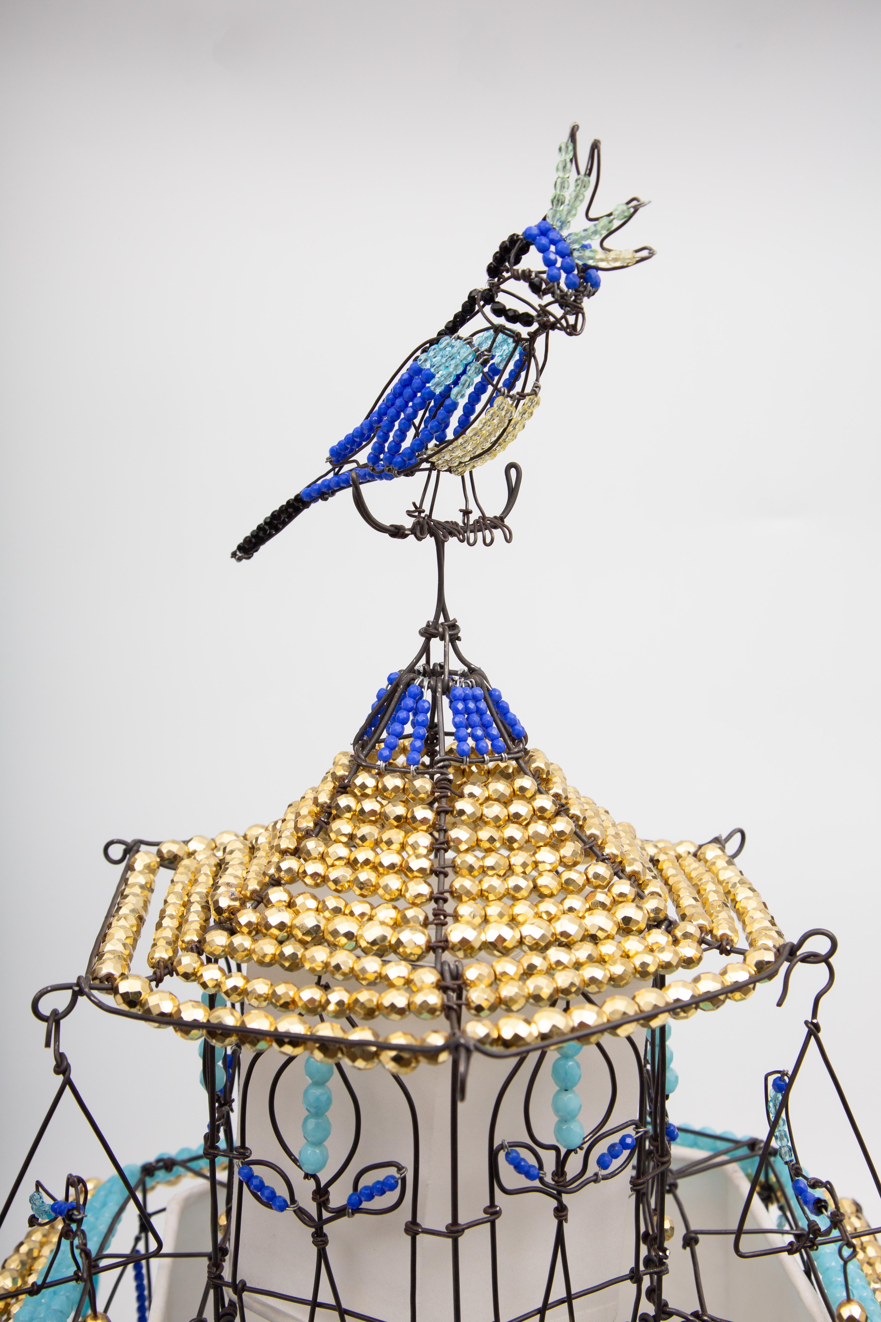 Bird Cage Lantern by Marie Christophe In New Condition For Sale In New York, NY