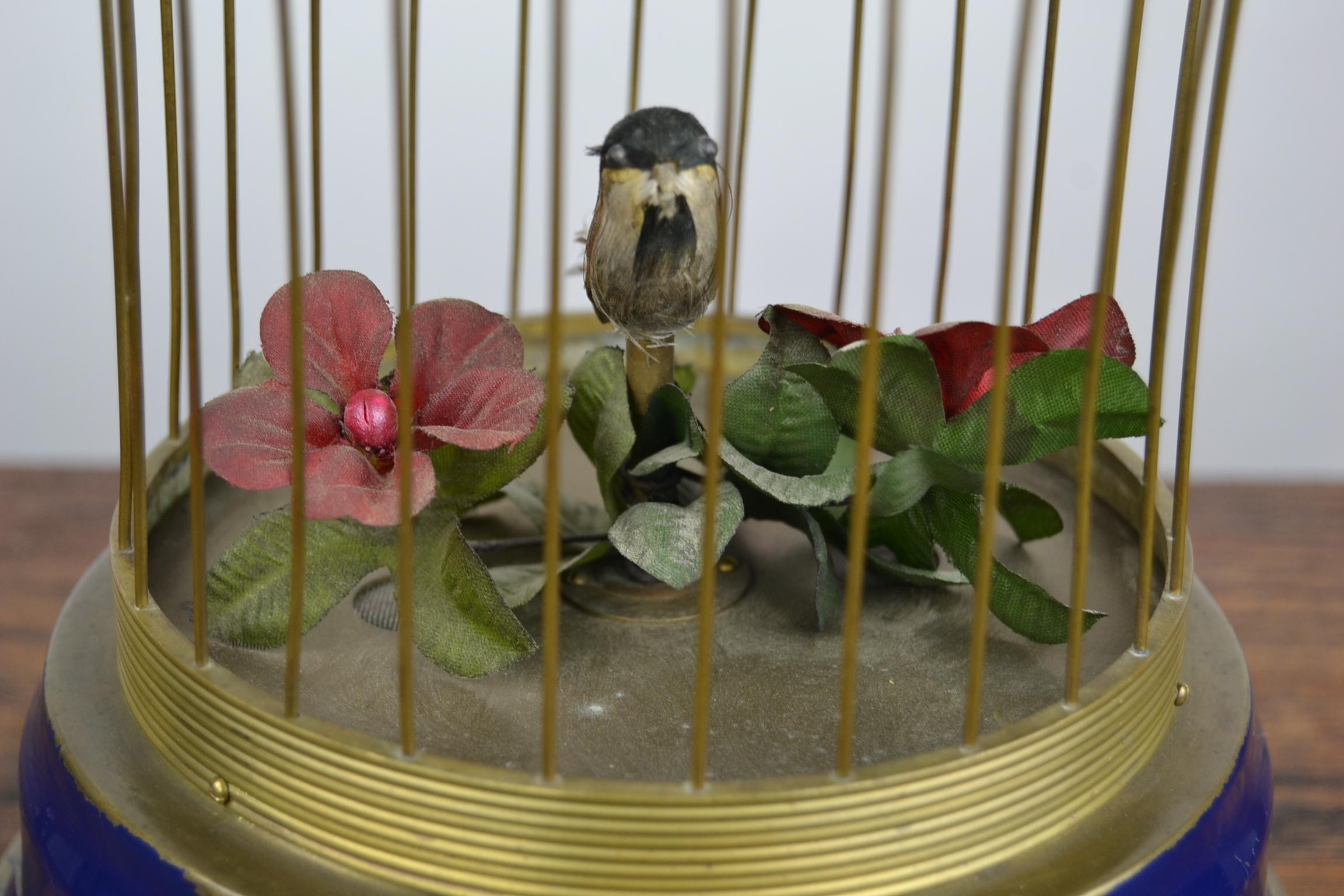 Bird Cage with Singing Bird Automaton, Europe, Mid-20th Century 7