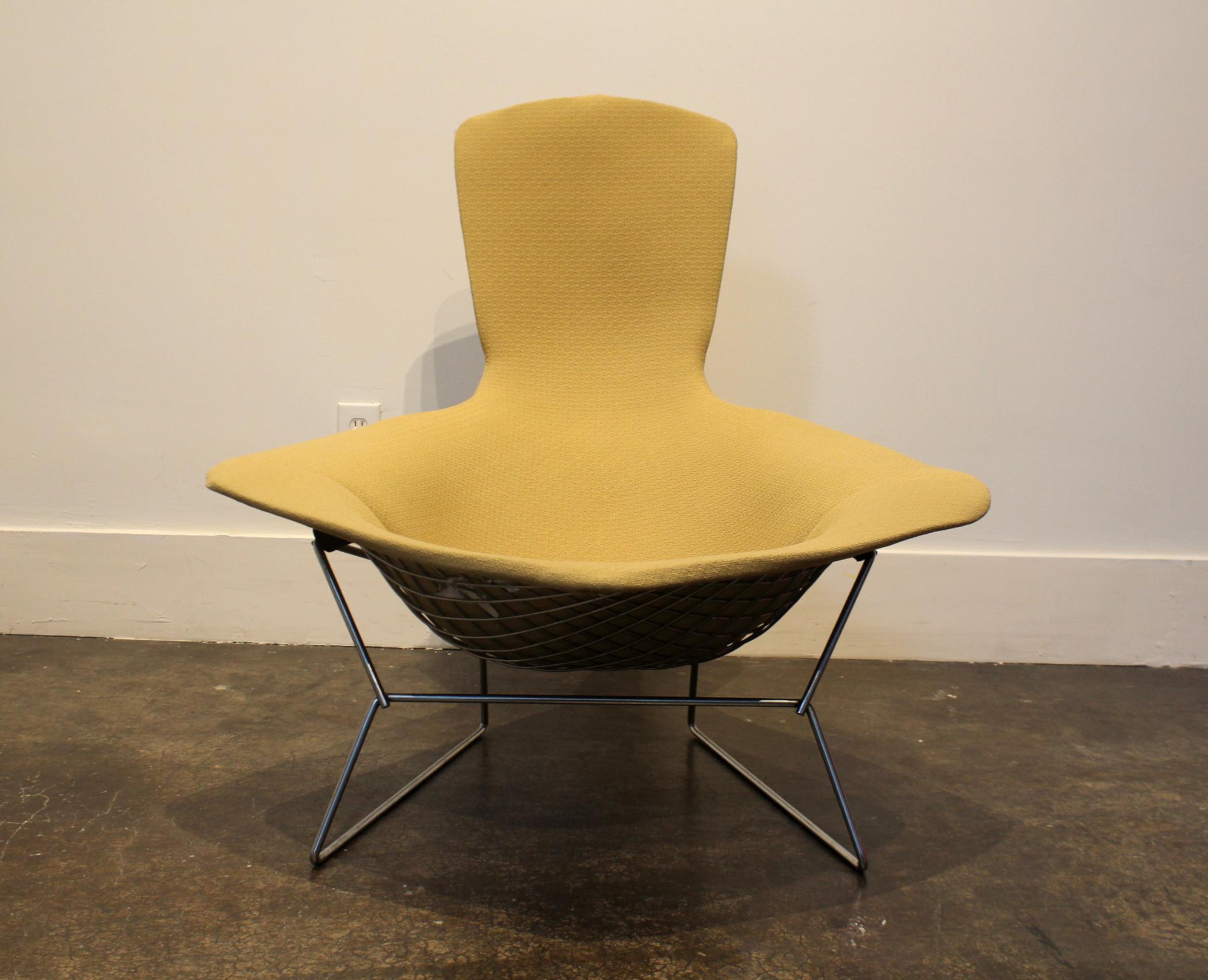 Mid-Century Modern Bird Chair and Ottoman by Harry Bertoia for Knoll