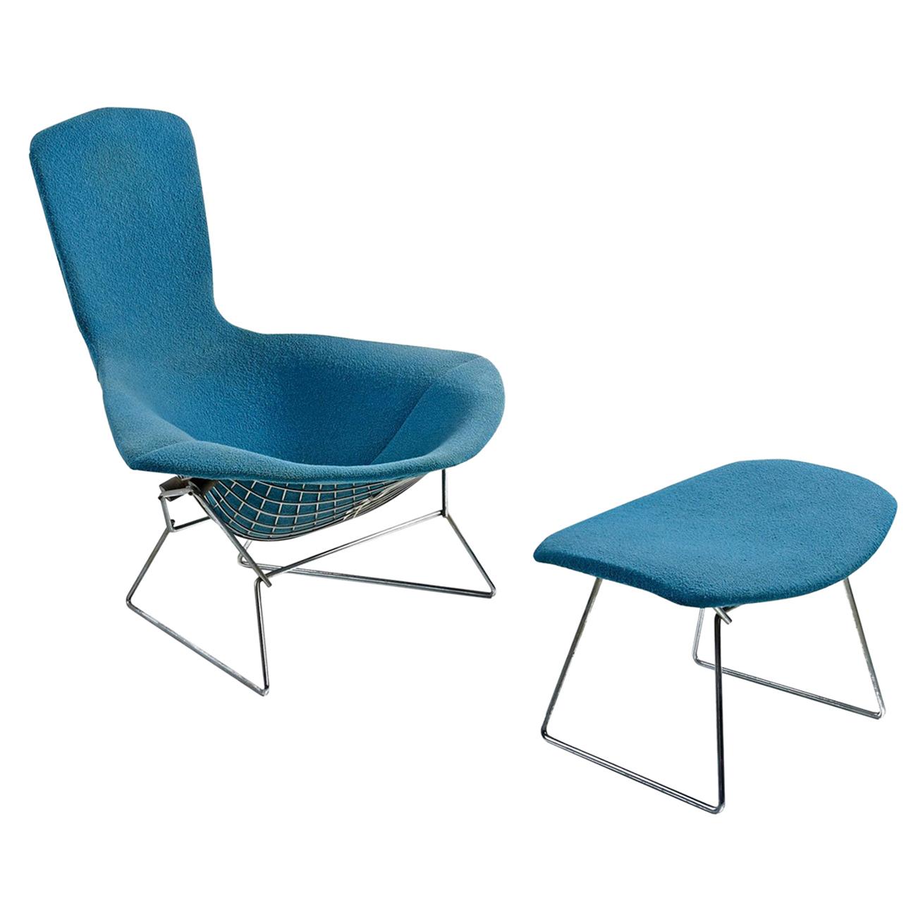 Bertoia Bird Chair and Ottoman