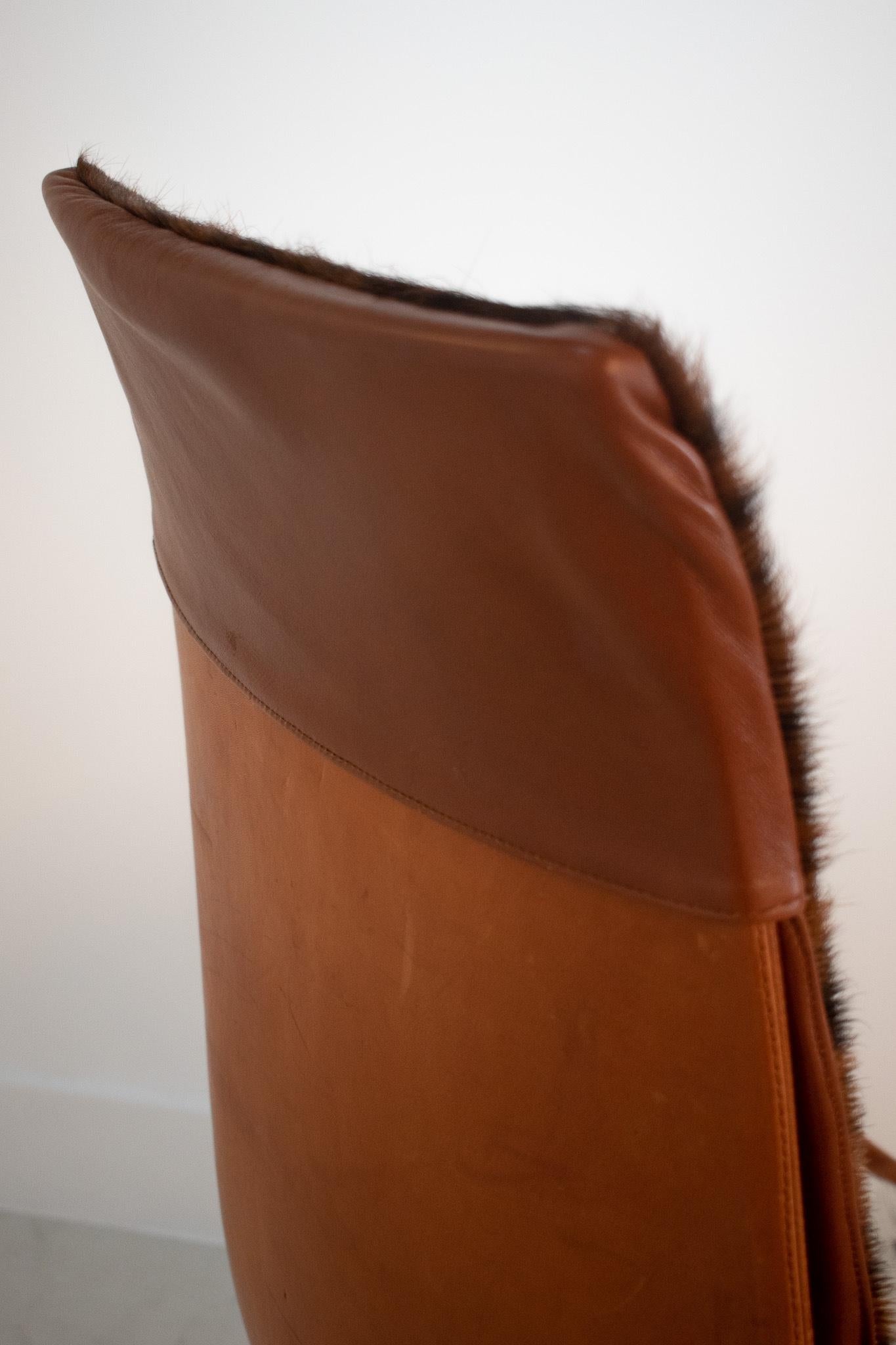Cowhide 'Bird Chair' - Fabricius & Kastholm for Kill International, 1960's For Sale