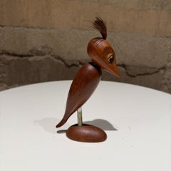 Bird Corkscrew Bottle Opener Arne Basse Mid Century Danish Modern in Teak