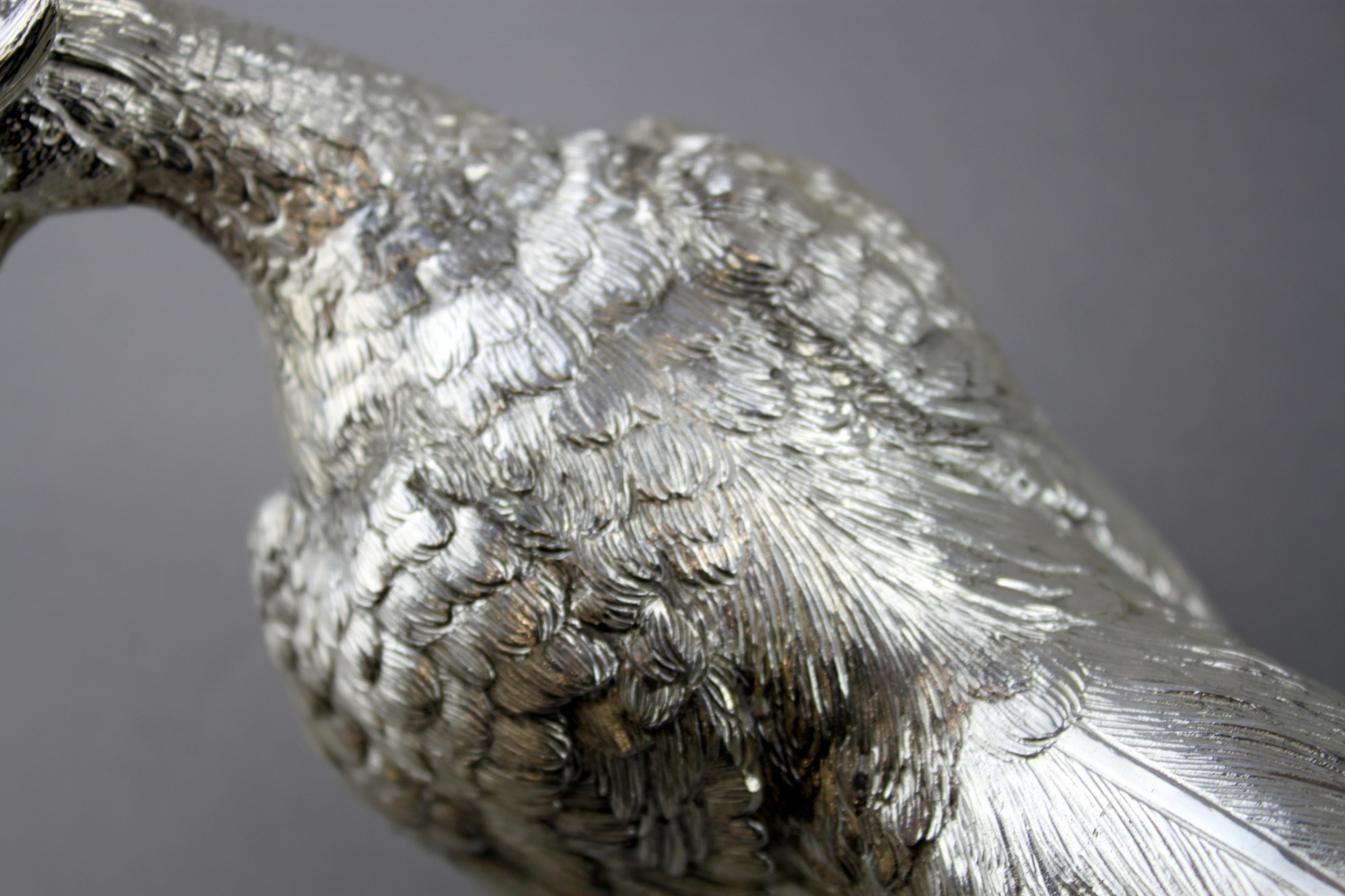Bird Figurine, Silver, C J Vander LTD, U.K., 2018 3