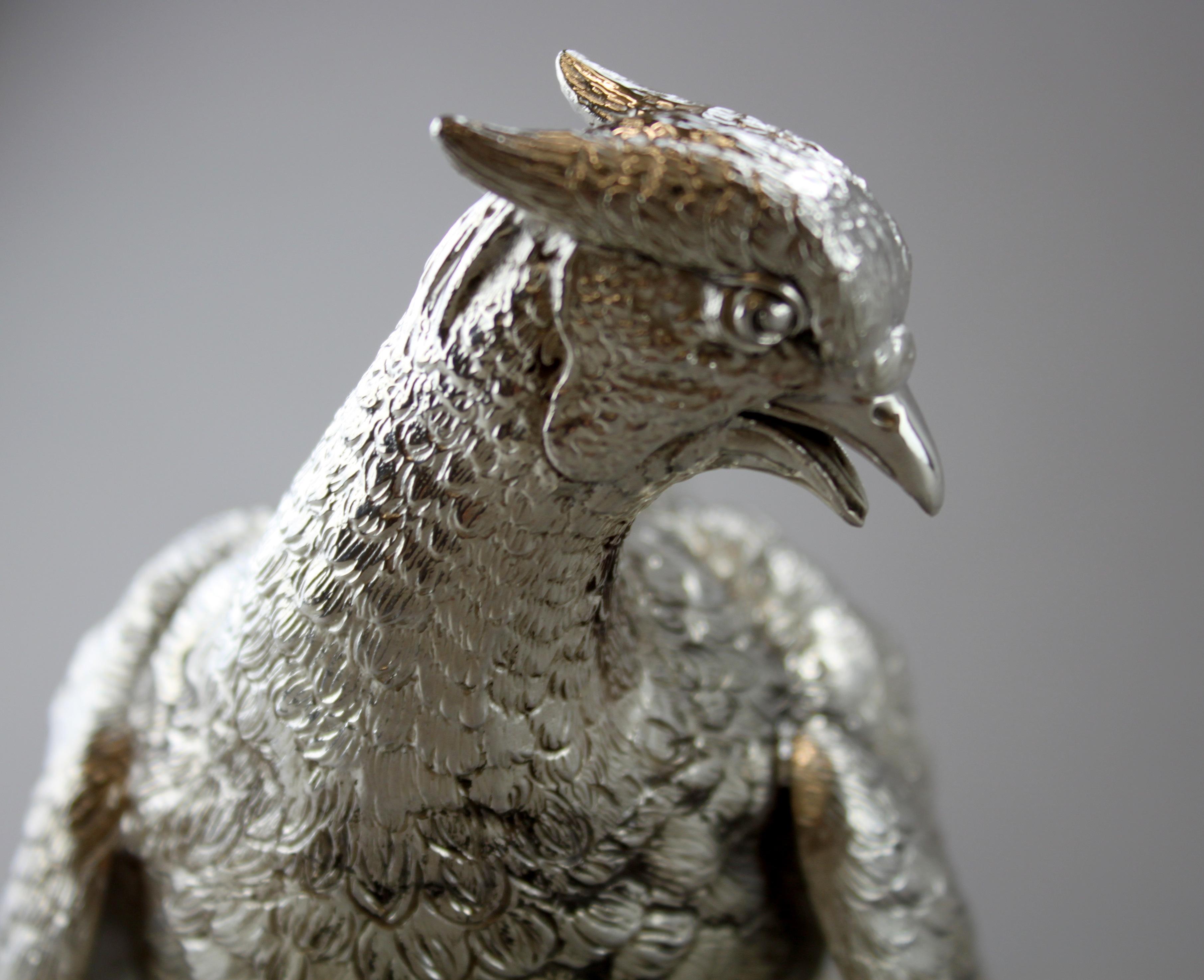 Bird Figurine, Silver, C J Vander LTD, U.K., 2018 4