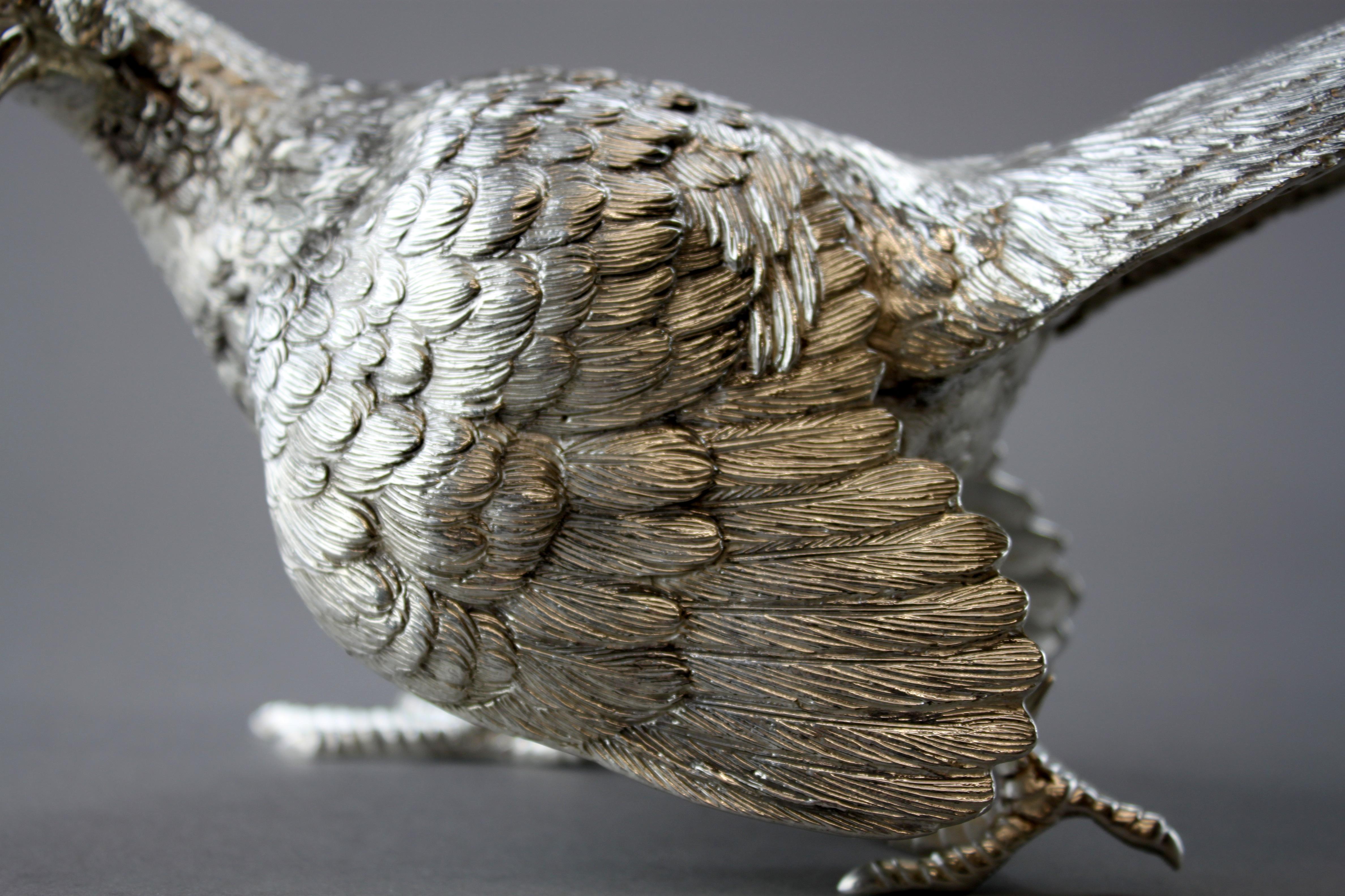 Sterling Silver Bird Figurine, Silver, C J Vander LTD, U.K., 2018