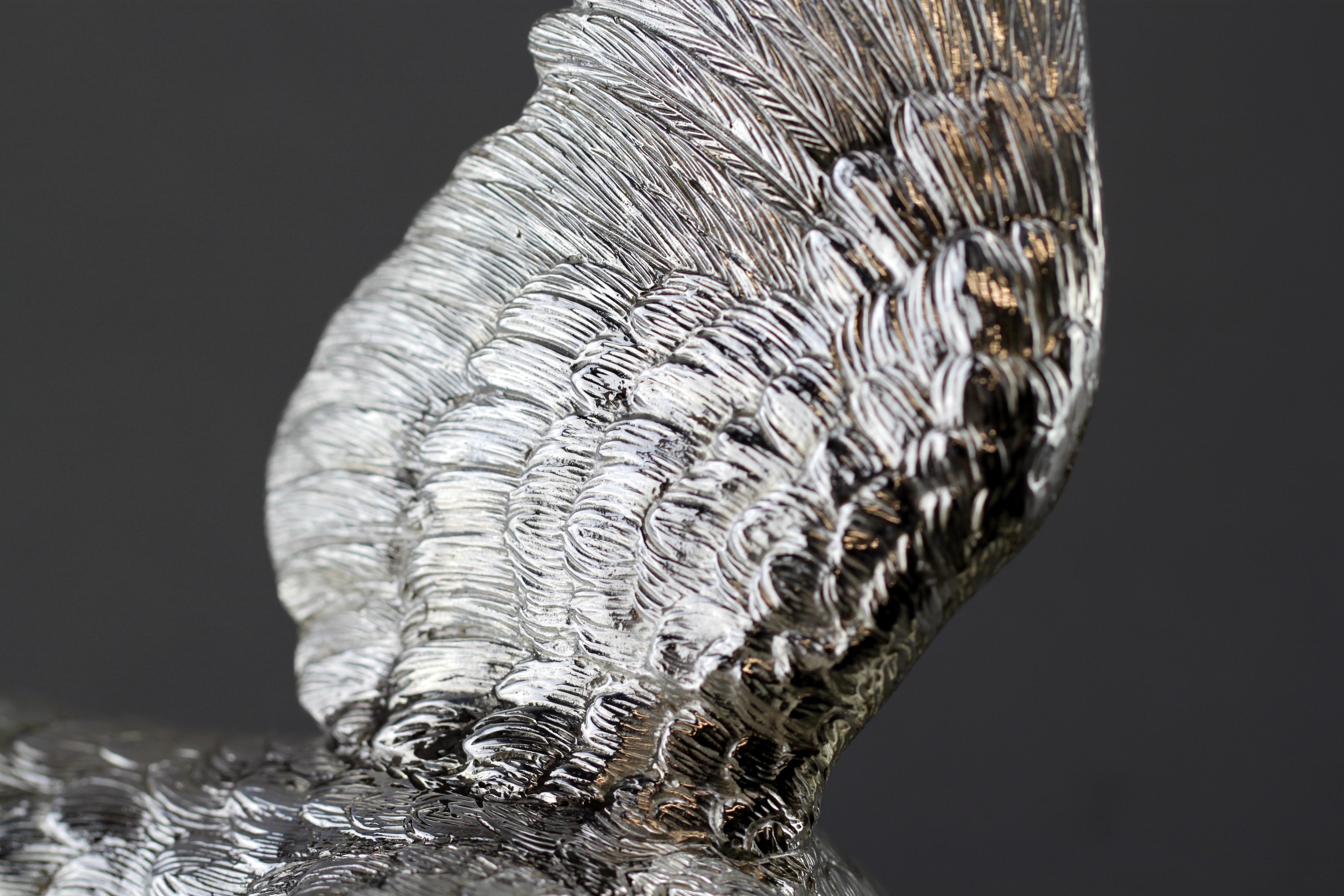Bird Figurine, Silver, C J Vander LTD, U.K, 2018 2