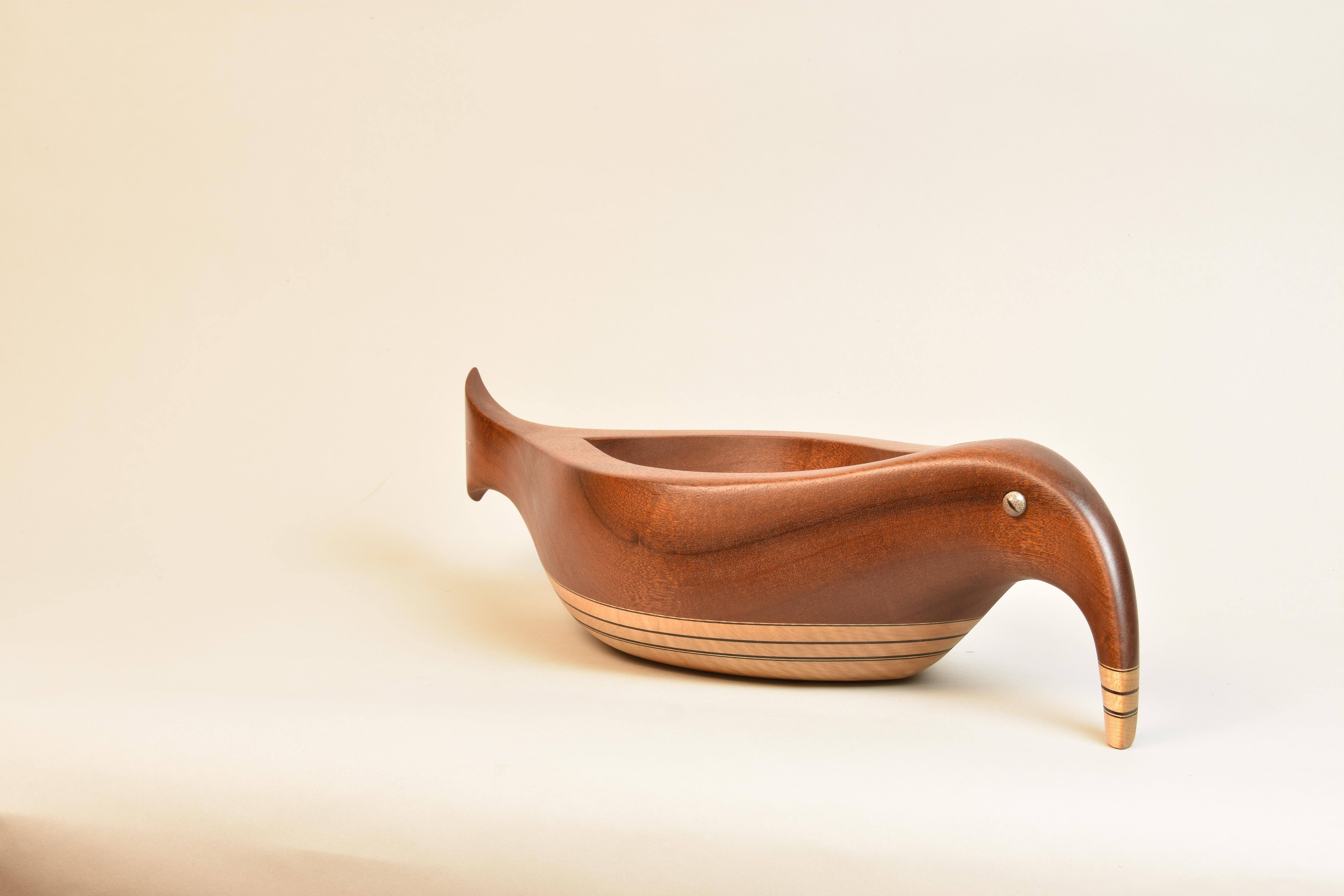 Bird-Fish Sculptural Vessel by Lee Weitzman In New Condition For Sale In Chicago, IL