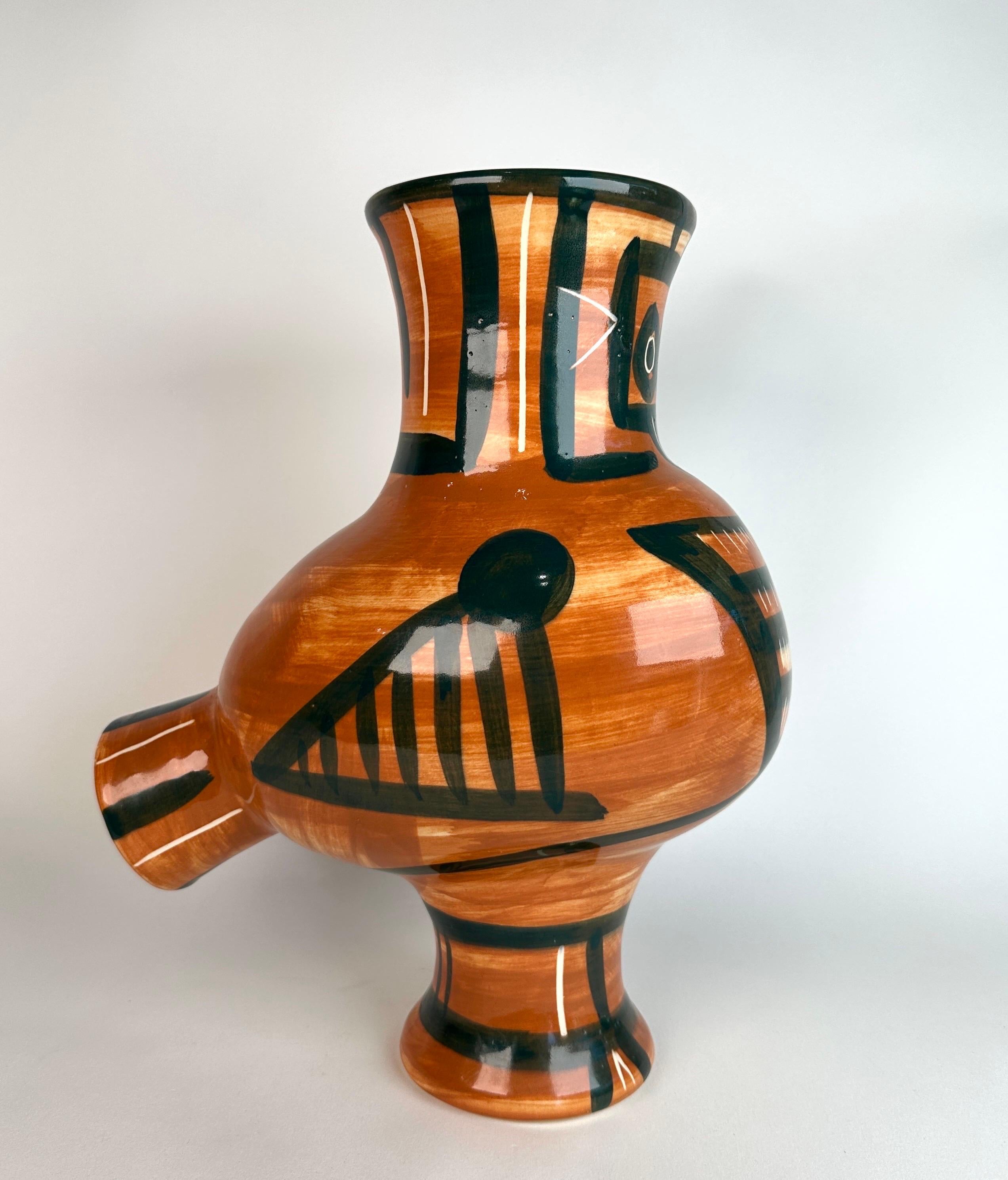 Mexican Bird Form Vase, Stamped Padilla Edition Pablo Picasso