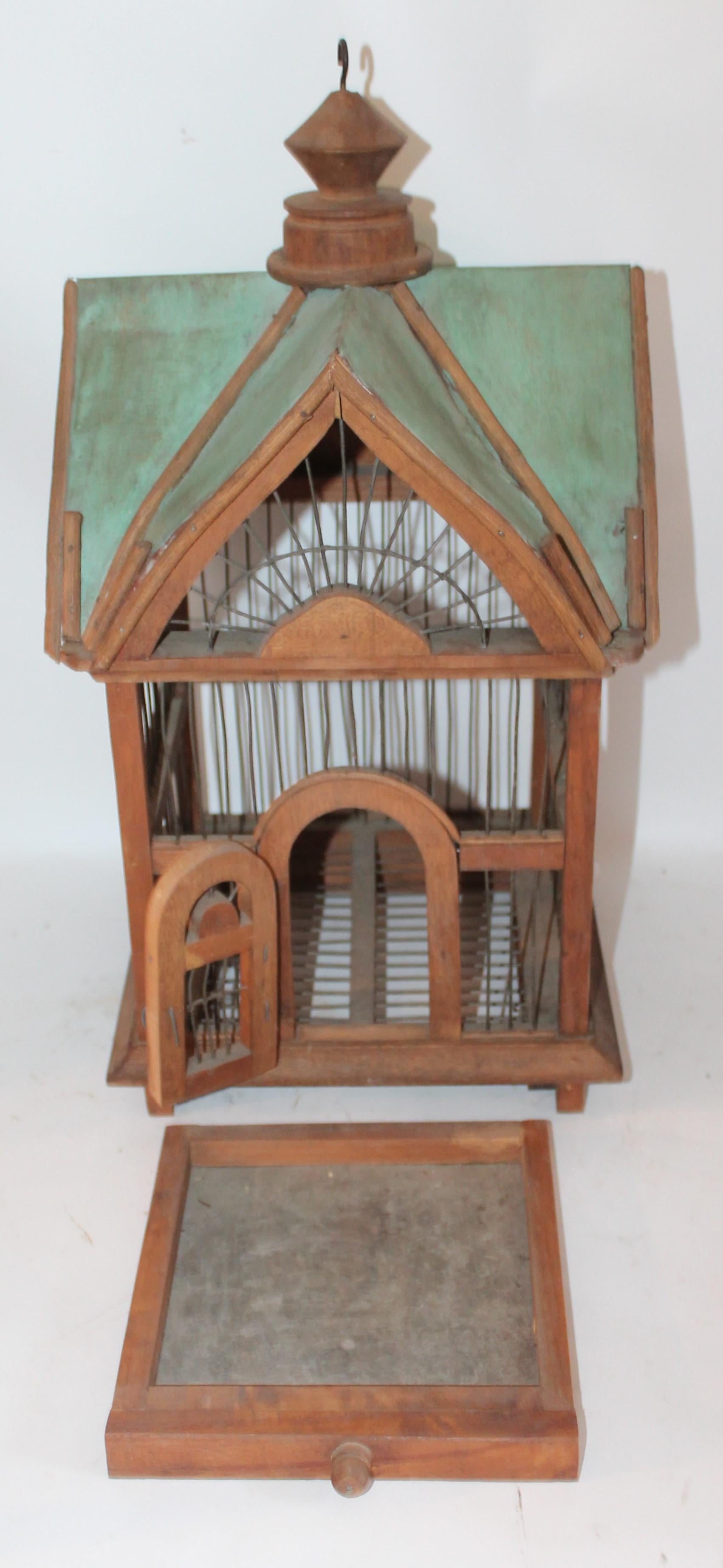 Hand-Crafted Bird House / Cage