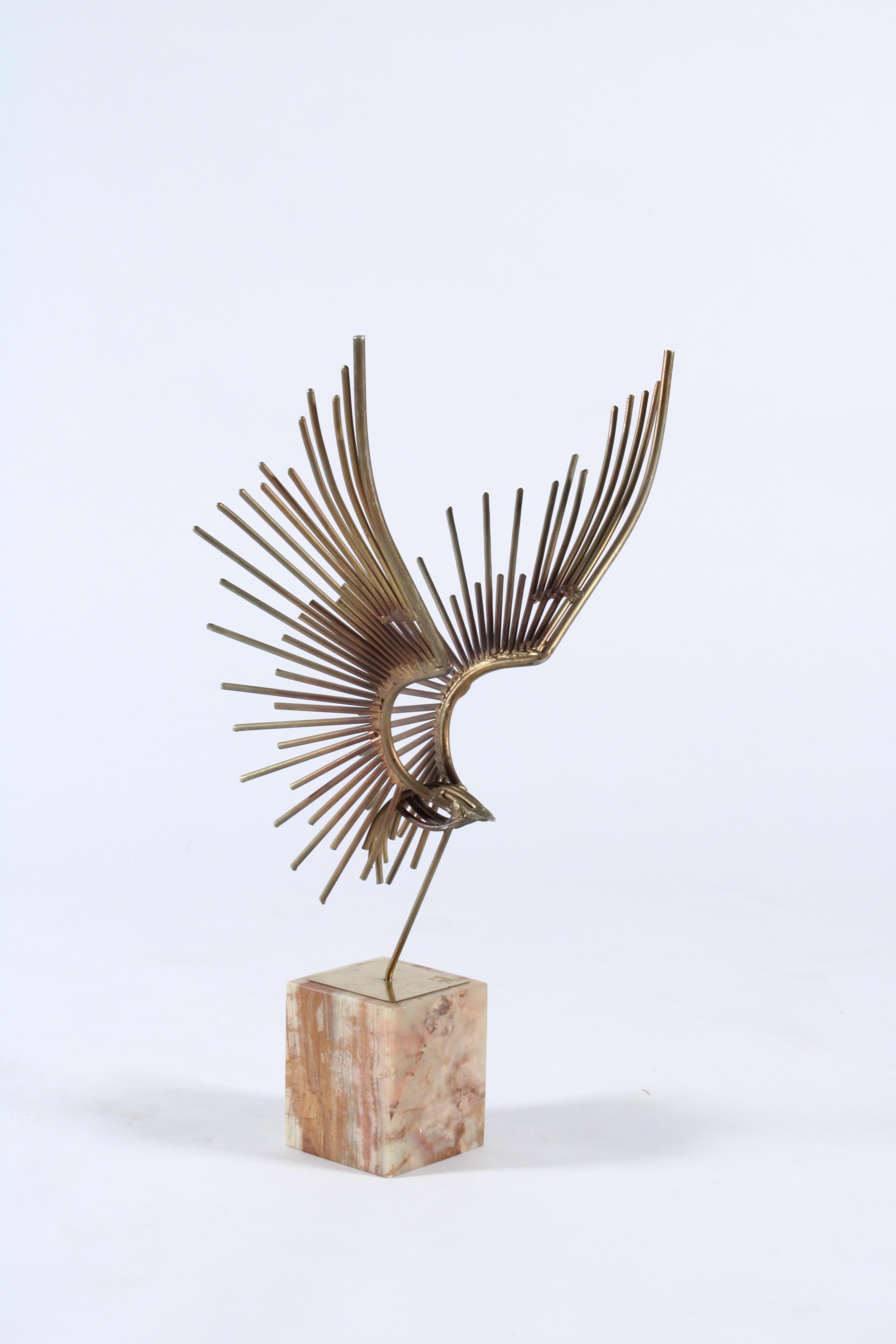 'Bird In Flight' welded sculpture attributed to Curtis Jere 1